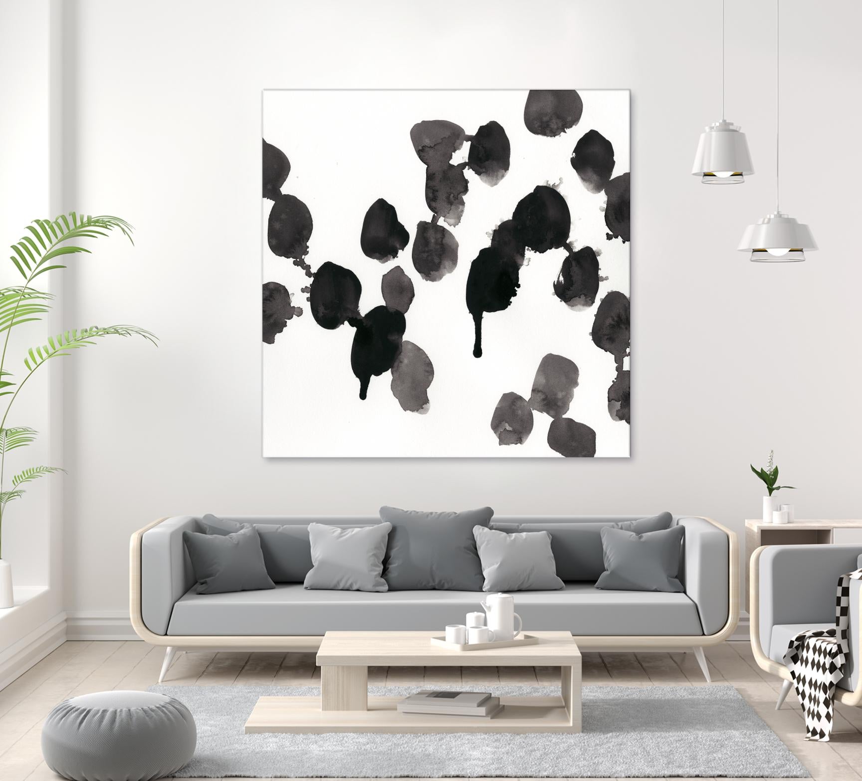 Monochrome Gestures VII by June Erica Vess on GIANT ART - black abstract