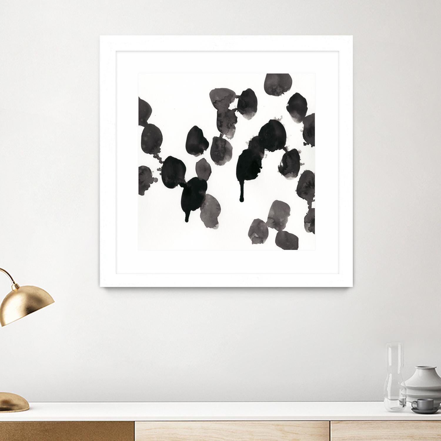 Monochrome Gestures VII by June Erica Vess on GIANT ART - black abstract