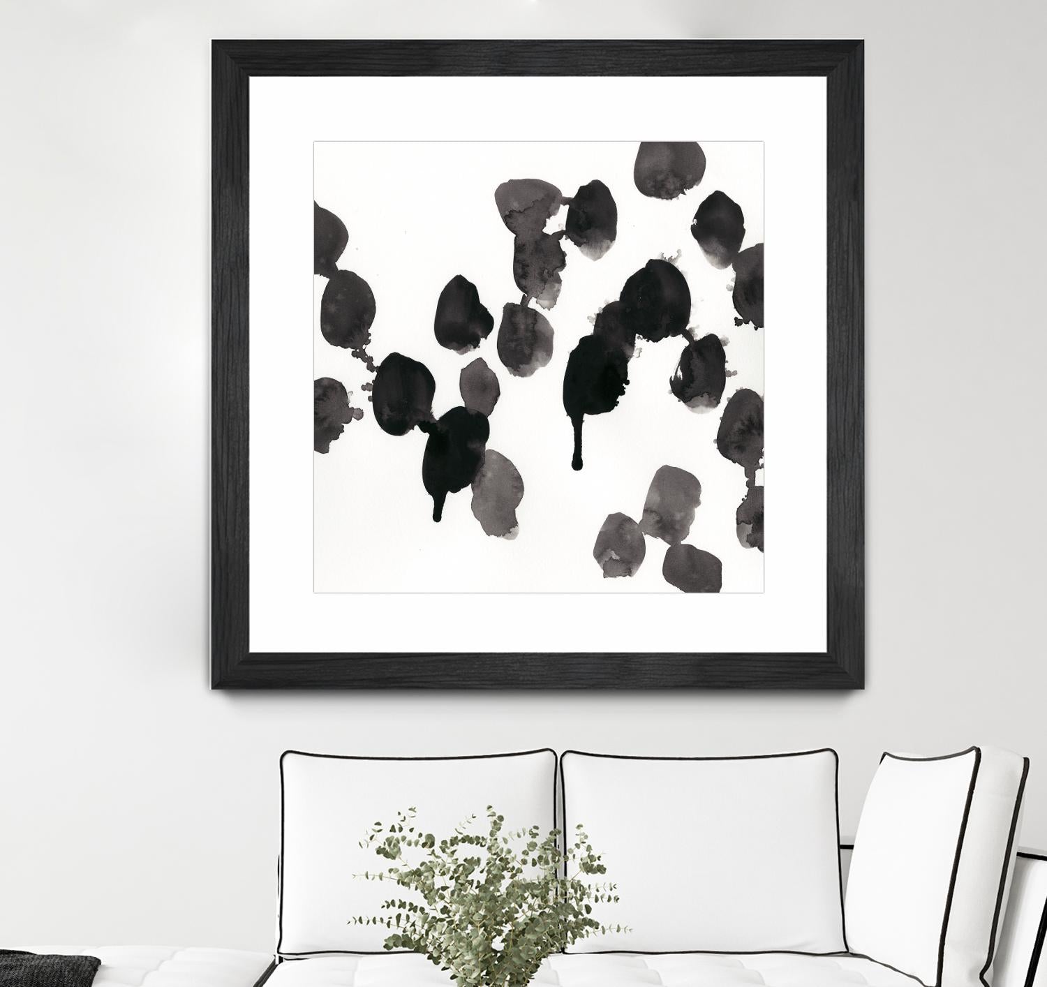 Monochrome Gestures VII by June Erica Vess on GIANT ART - black abstract