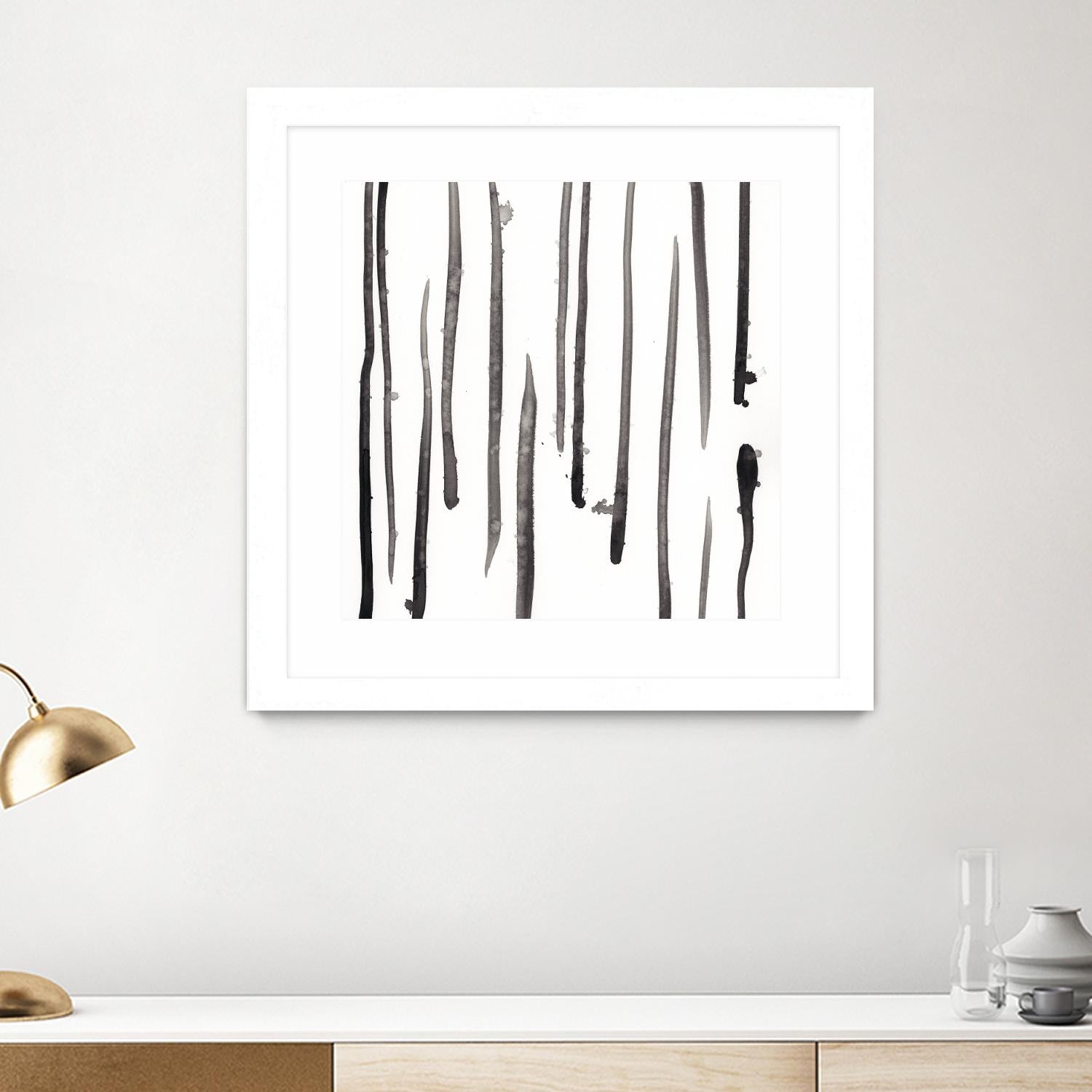 Monochrome Gestures IX by June Erica Vess on GIANT ART - black abstract