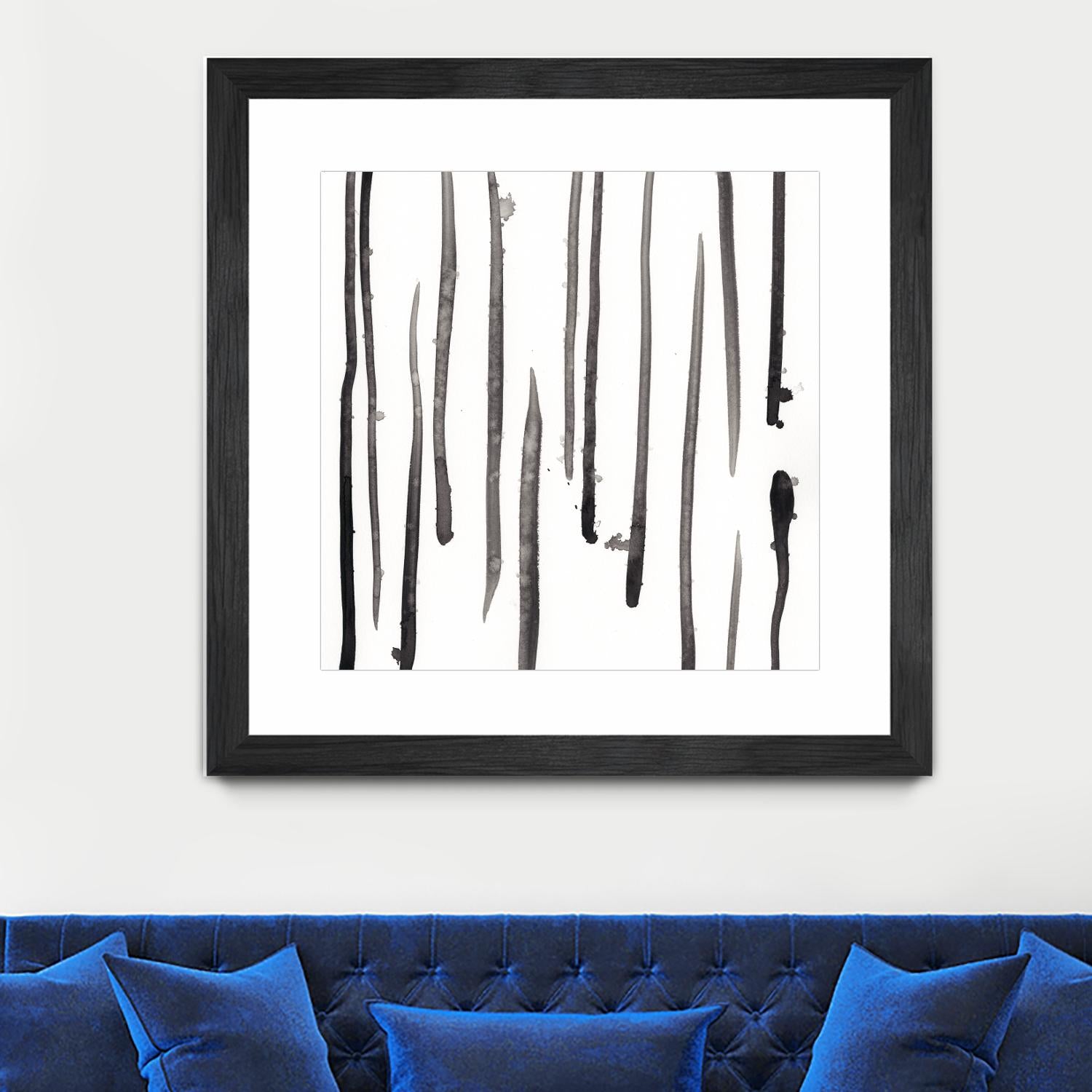 Monochrome Gestures IX by June Erica Vess on GIANT ART - black abstract