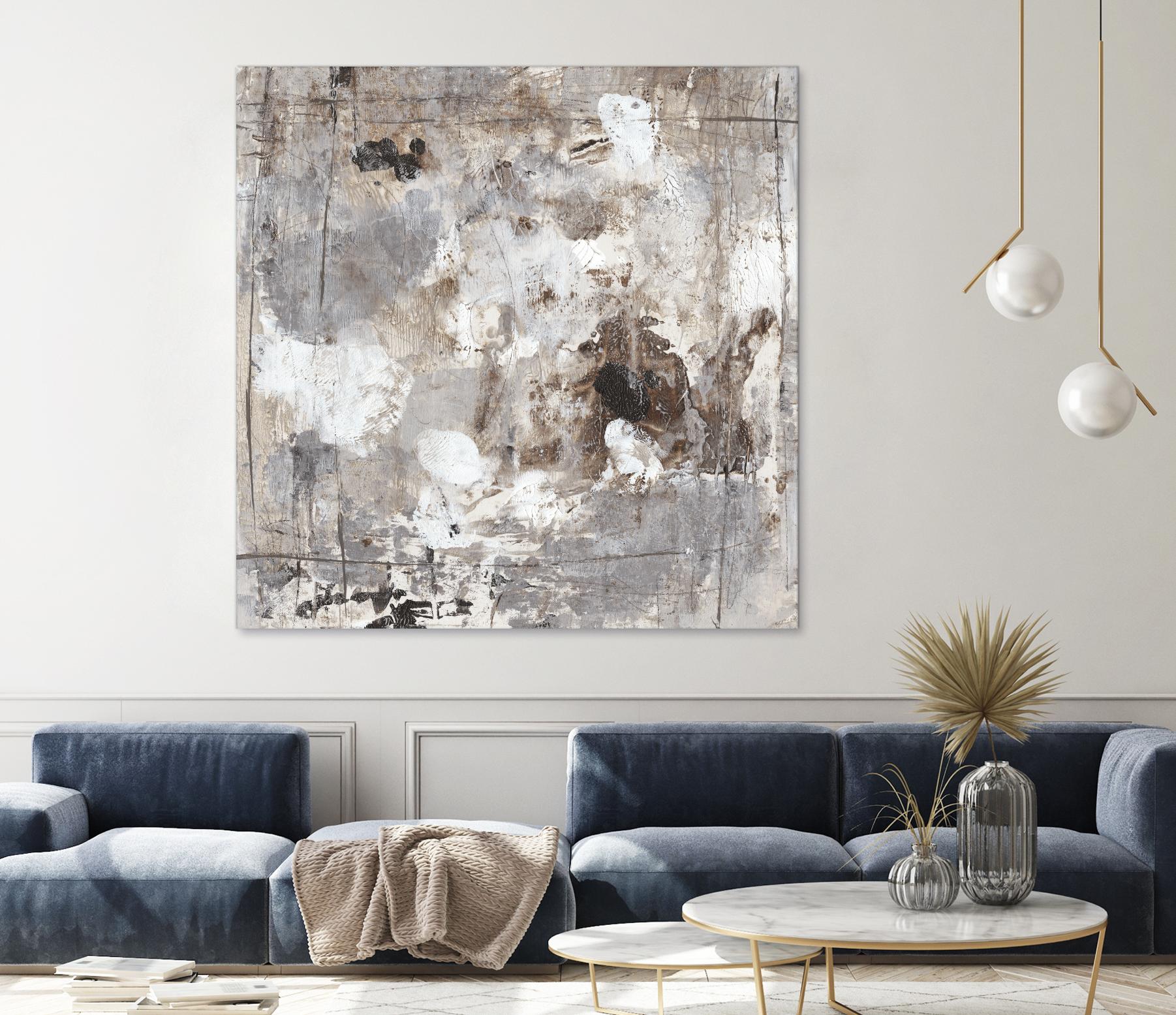 Neutral Jostle I by Tim OToole on GIANT ART - brown abstract