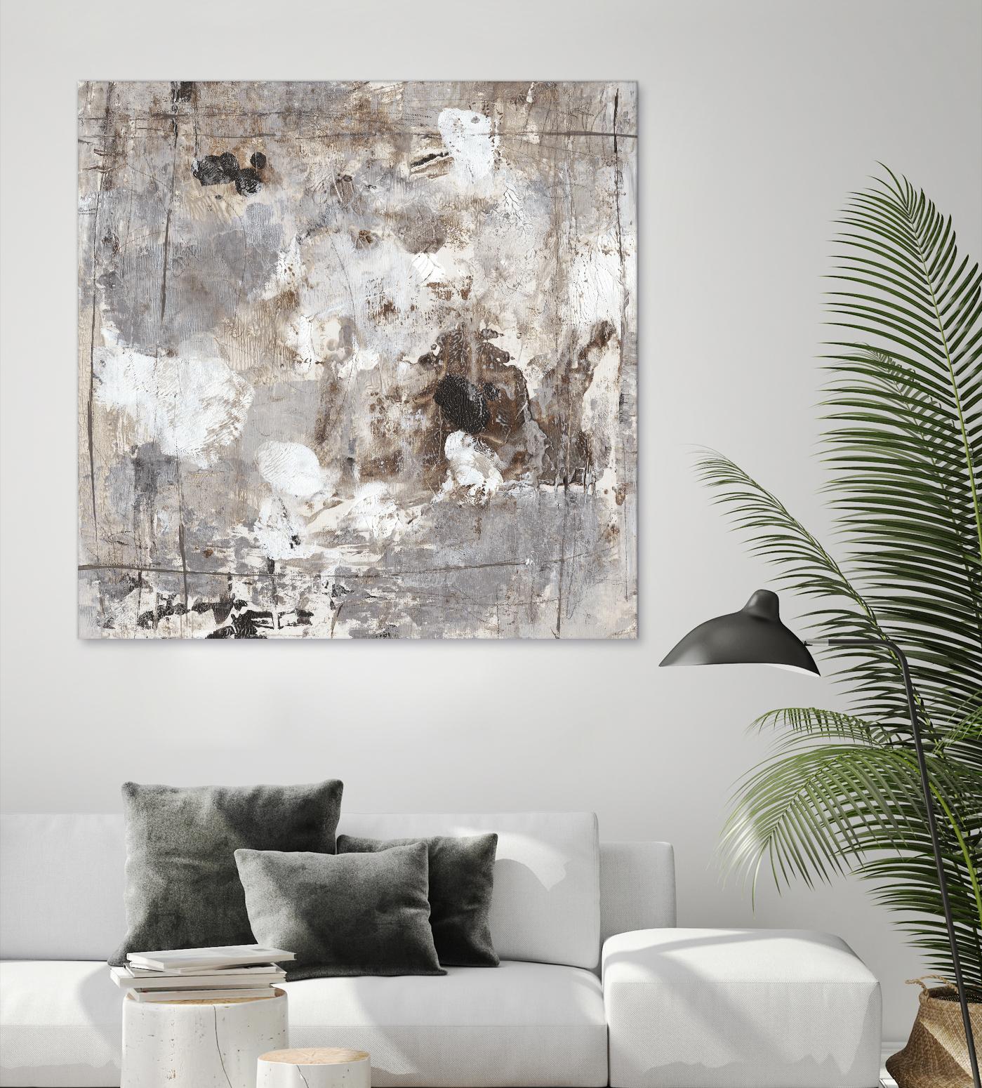 Neutral Jostle I by Tim OToole on GIANT ART - brown abstract