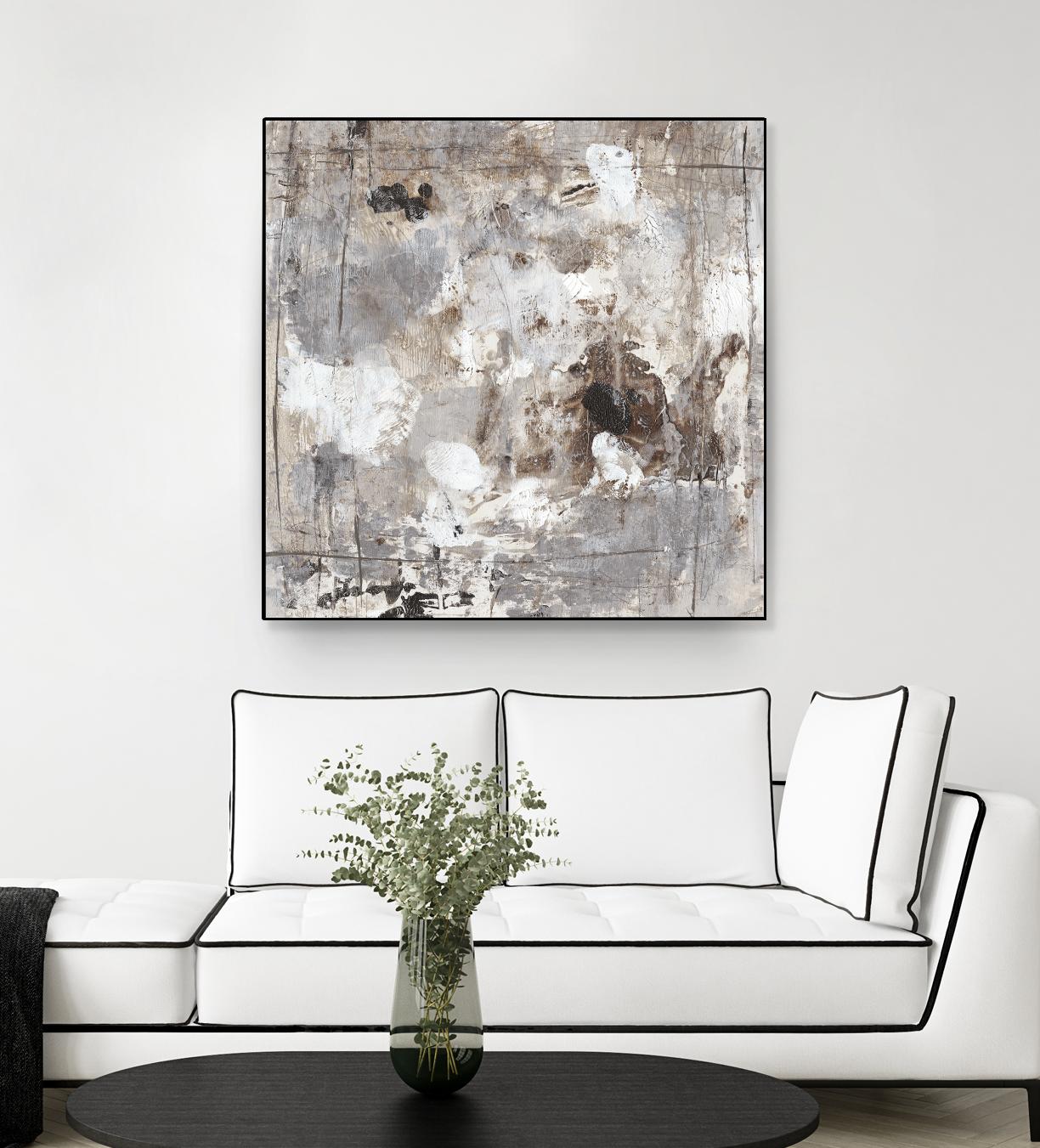 Neutral Jostle I by Tim OToole on GIANT ART - brown abstract