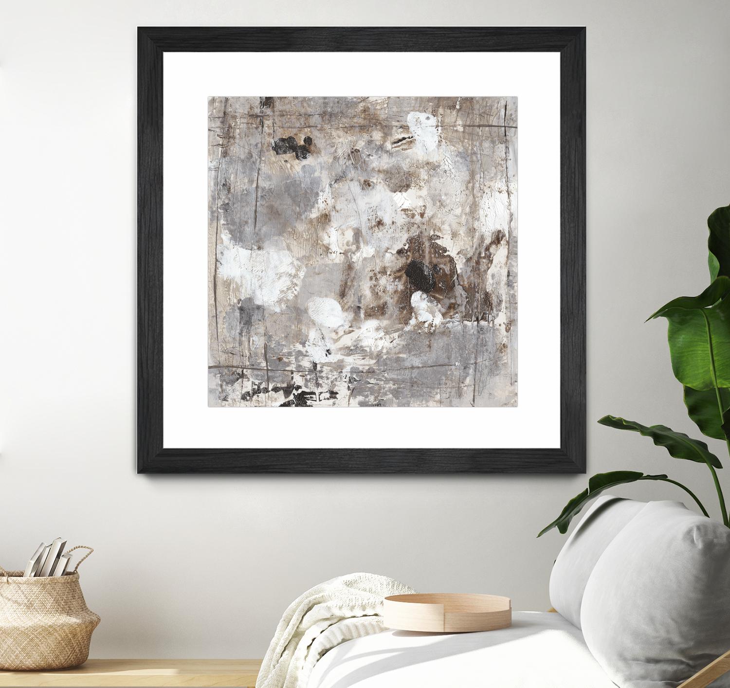 Neutral Jostle I by Tim OToole on GIANT ART - brown abstract