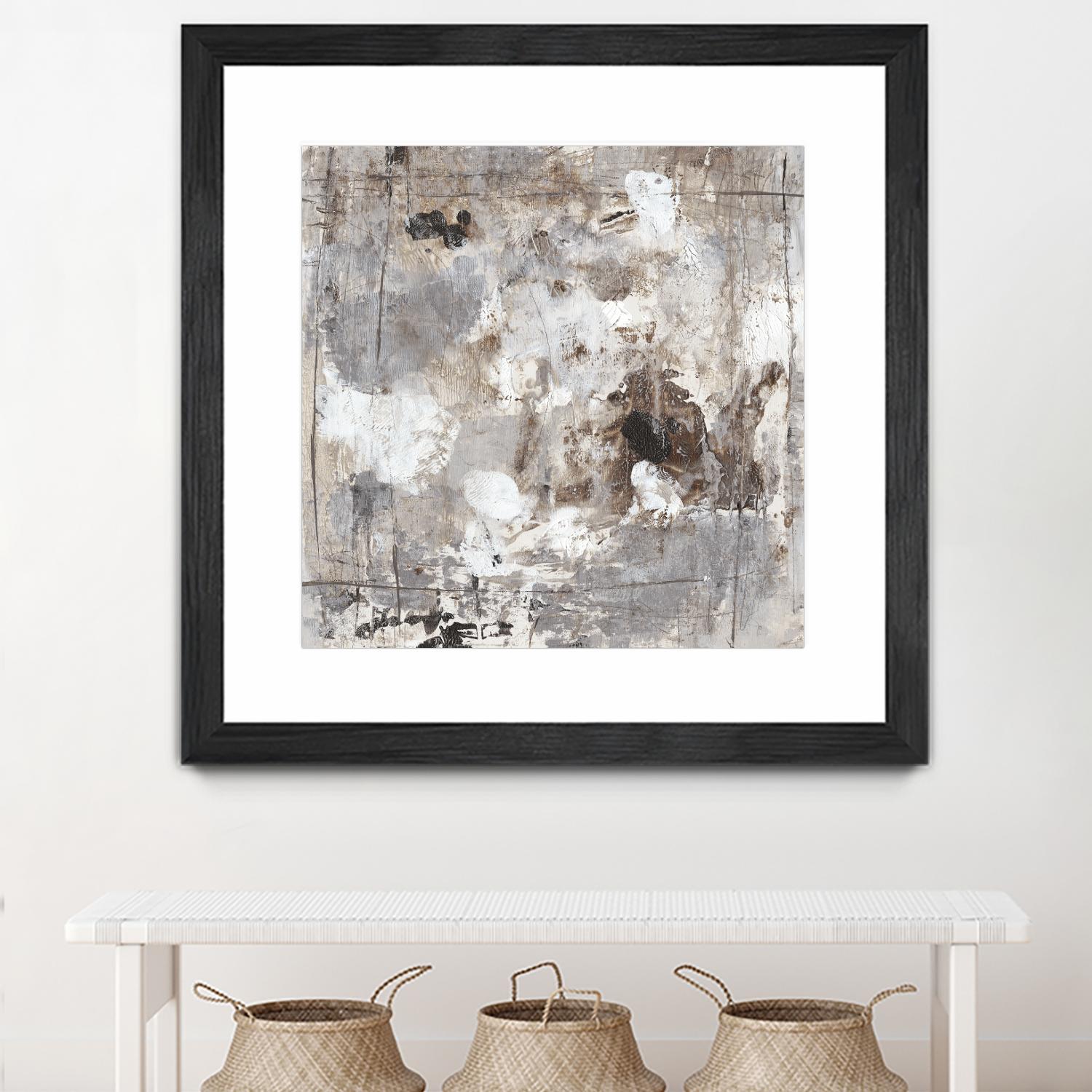 Neutral Jostle I by Tim OToole on GIANT ART - brown abstract