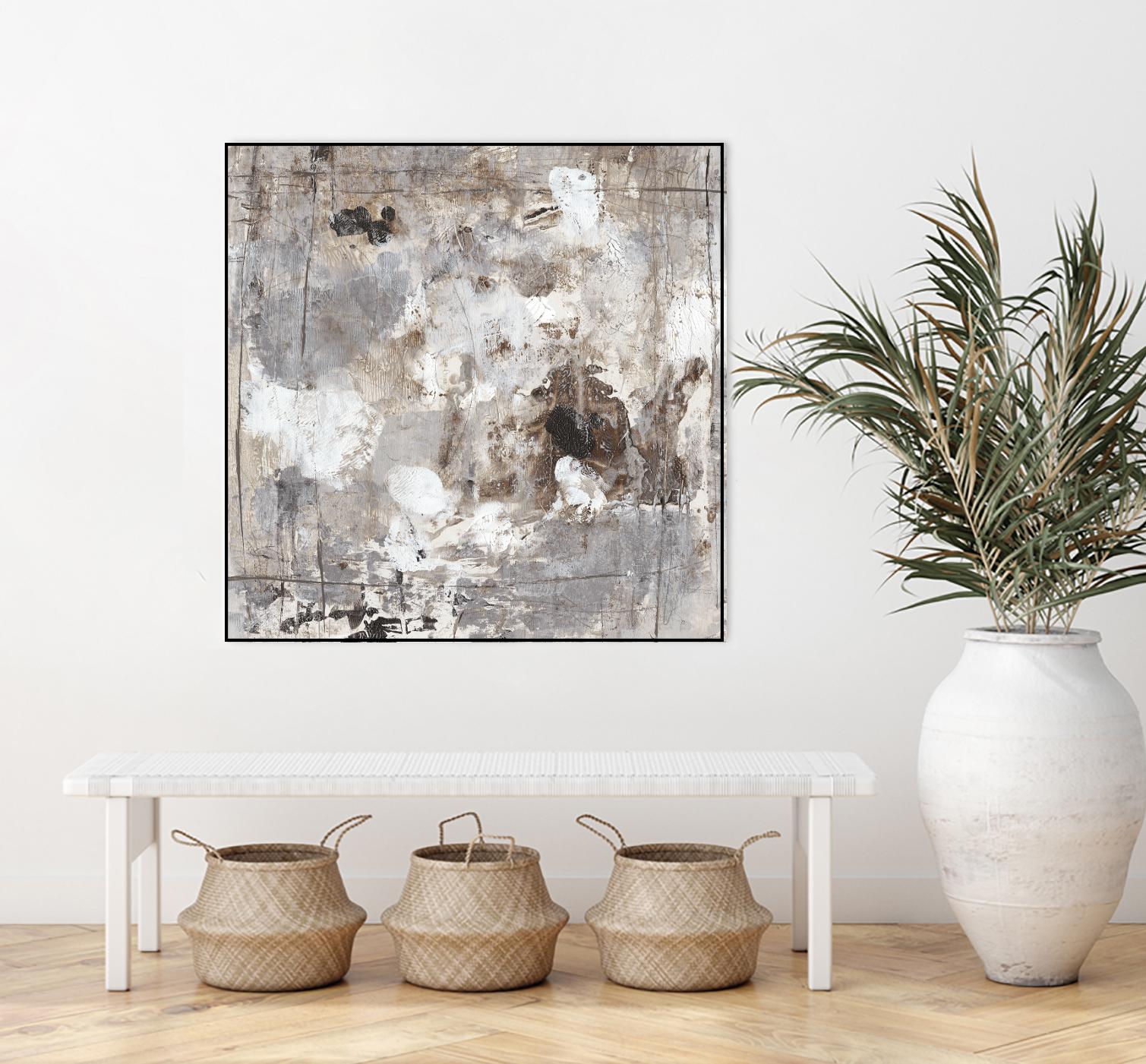 Neutral Jostle I by Tim OToole on GIANT ART - brown abstract