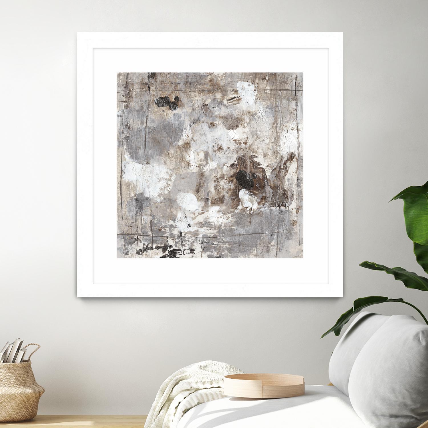 Neutral Jostle I by Tim OToole on GIANT ART - brown abstract