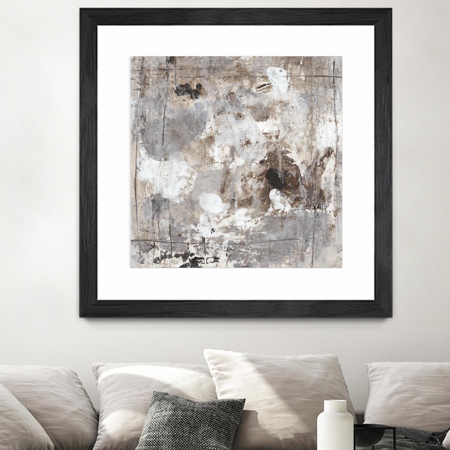 Neutral Jostle I by Tim OToole on GIANT ART - brown abstract