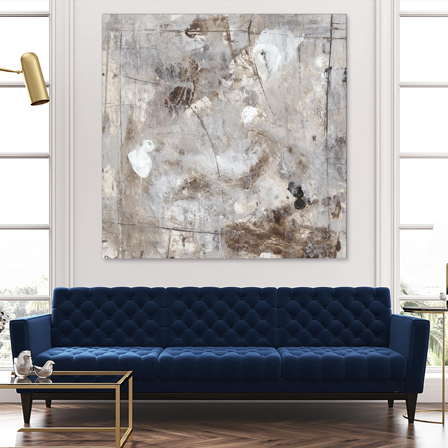 Neutral Jostle II by Tim OToole on GIANT ART - brown abstract