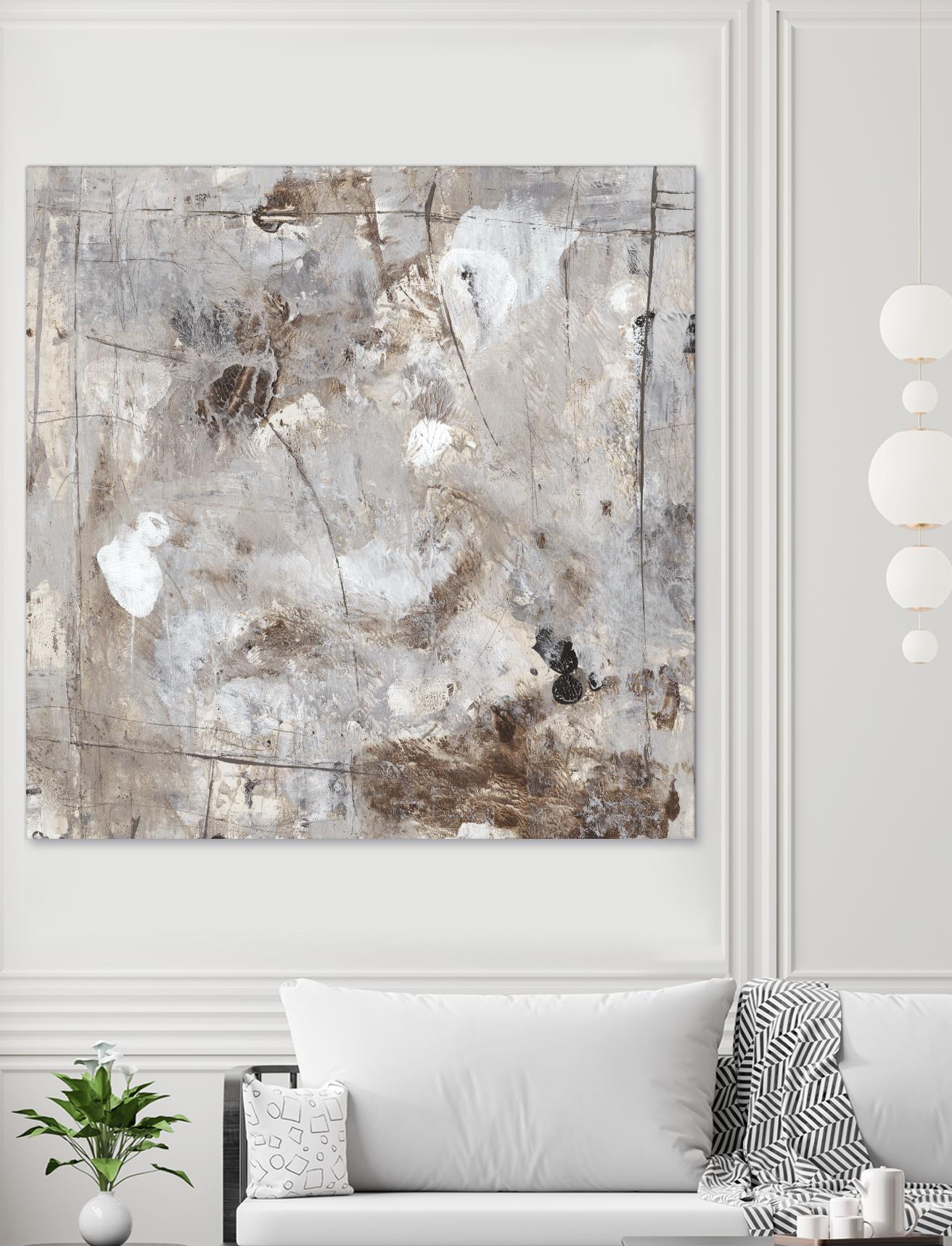 Neutral Jostle II by Tim OToole on GIANT ART - brown abstract