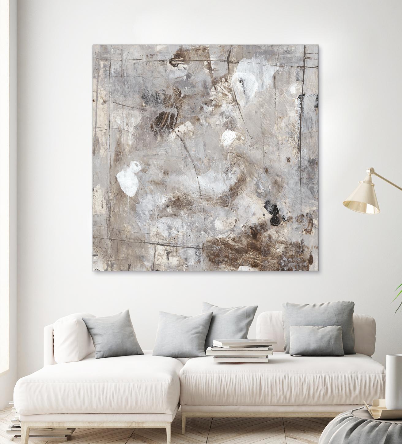 Neutral Jostle II by Tim OToole on GIANT ART - brown abstract