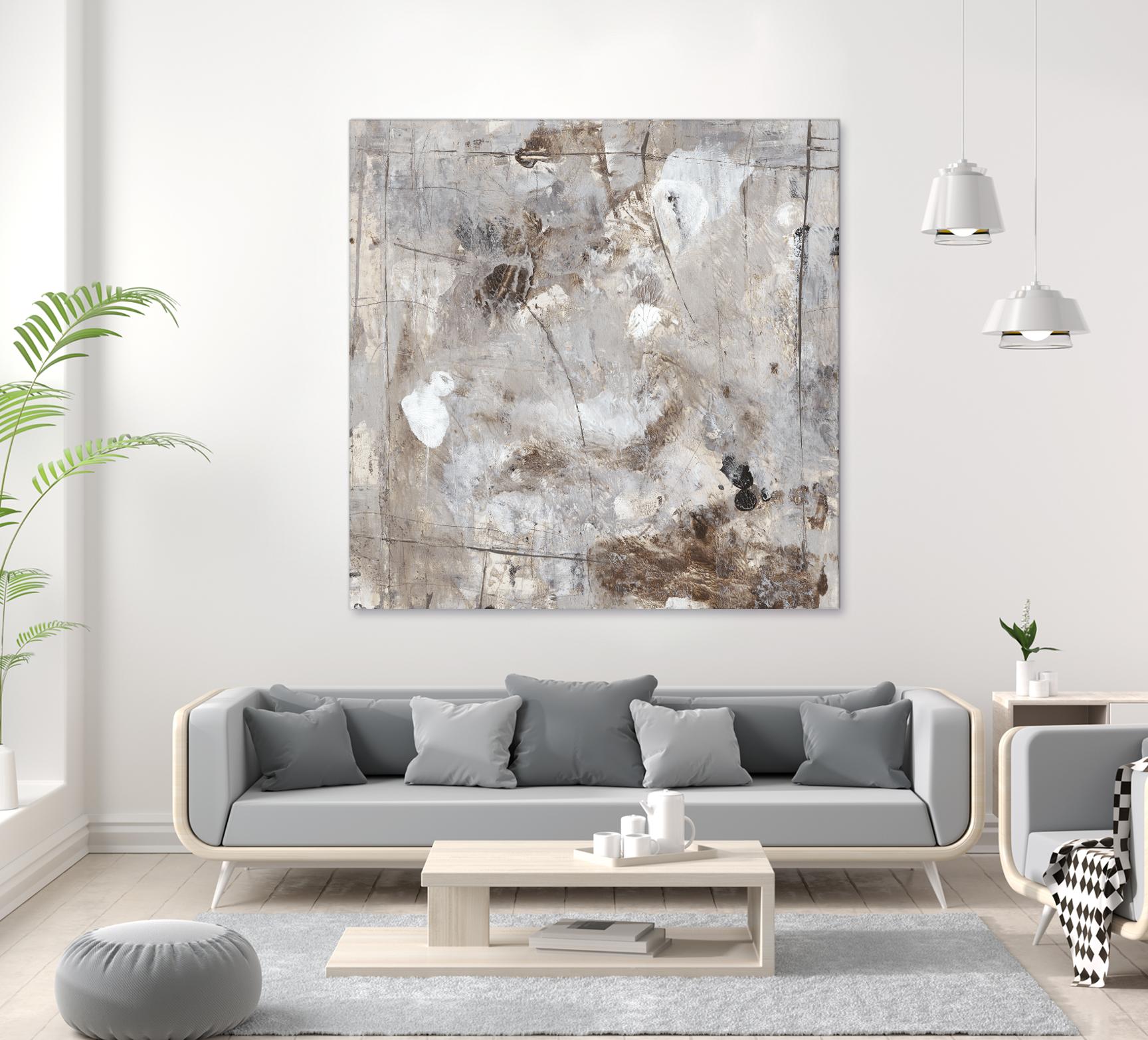 Neutral Jostle II by Tim OToole on GIANT ART - brown abstract