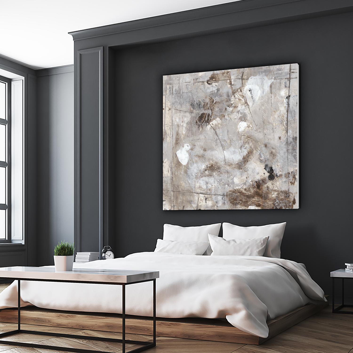 Neutral Jostle II by Tim OToole on GIANT ART - brown abstract