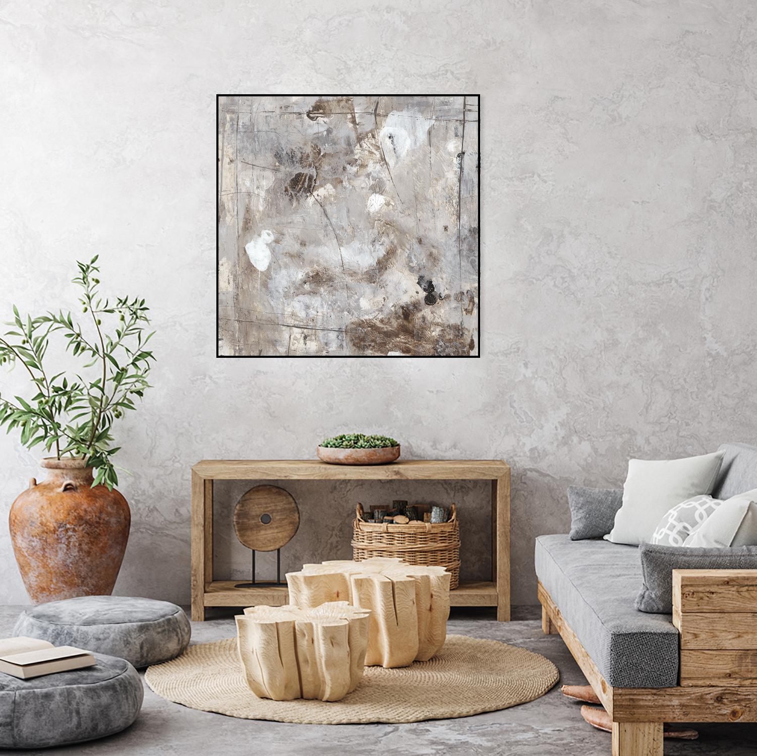 Neutral Jostle II by Tim OToole on GIANT ART - brown abstract