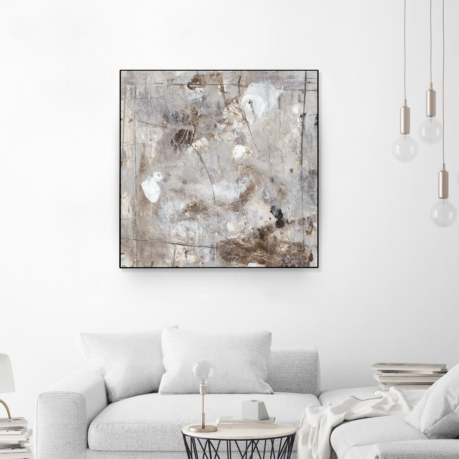Neutral Jostle II by Tim OToole on GIANT ART - brown abstract