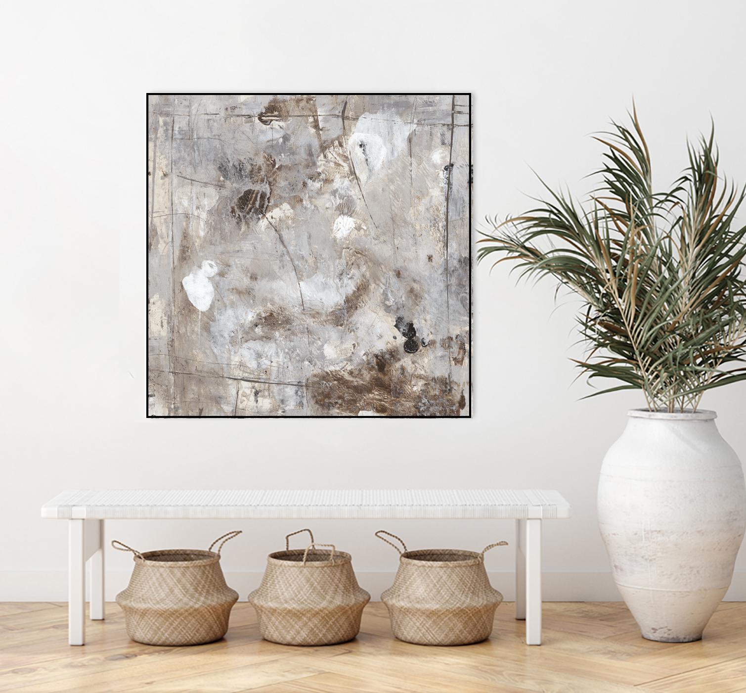 Neutral Jostle II by Tim OToole on GIANT ART - brown abstract
