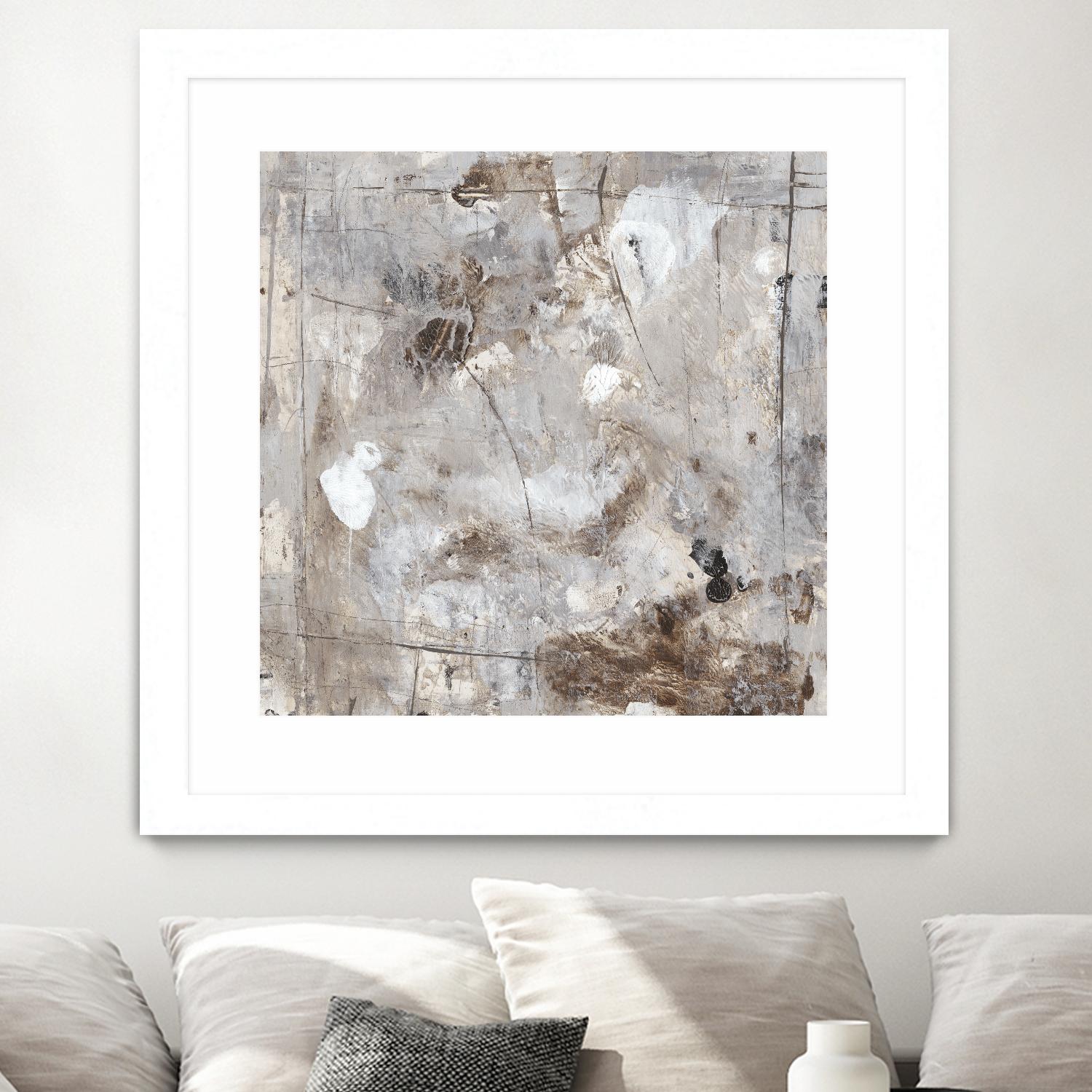 Neutral Jostle II by Tim OToole on GIANT ART - brown abstract
