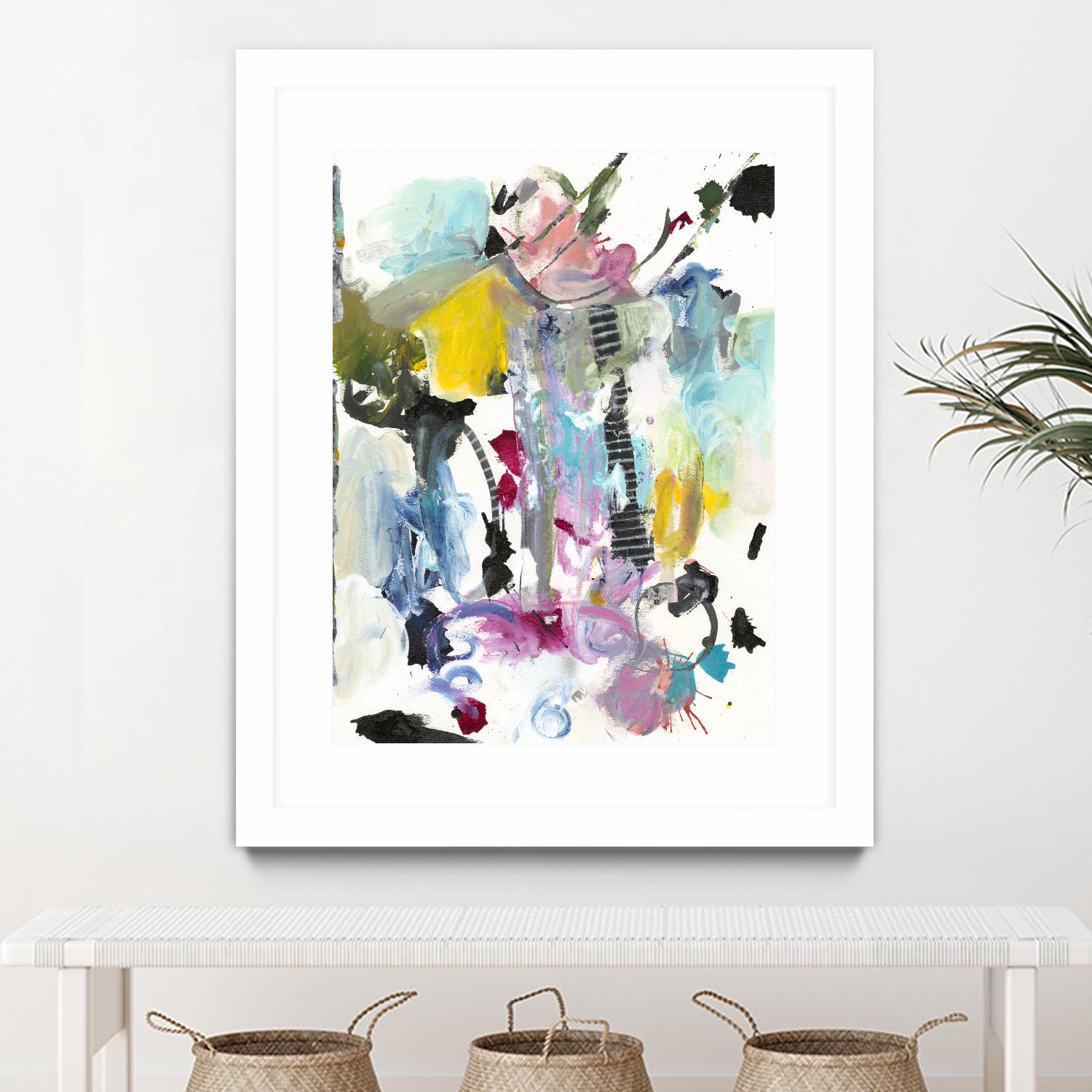 Symphony I by Jodi Fuchs on GIANT ART - pink abstract