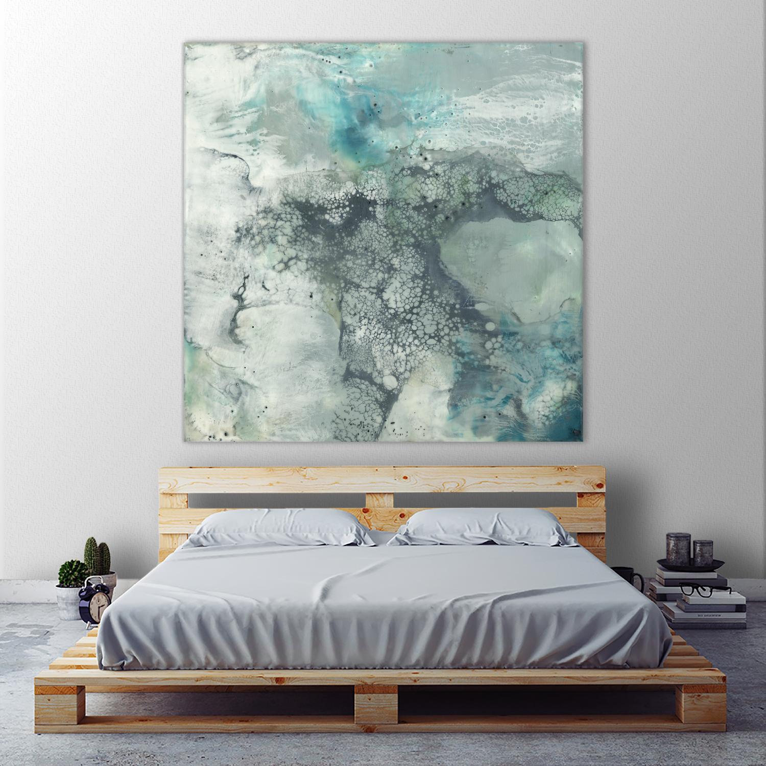 Sea Lace I by Jennifer Goldberger on GIANT ART - blue abstract