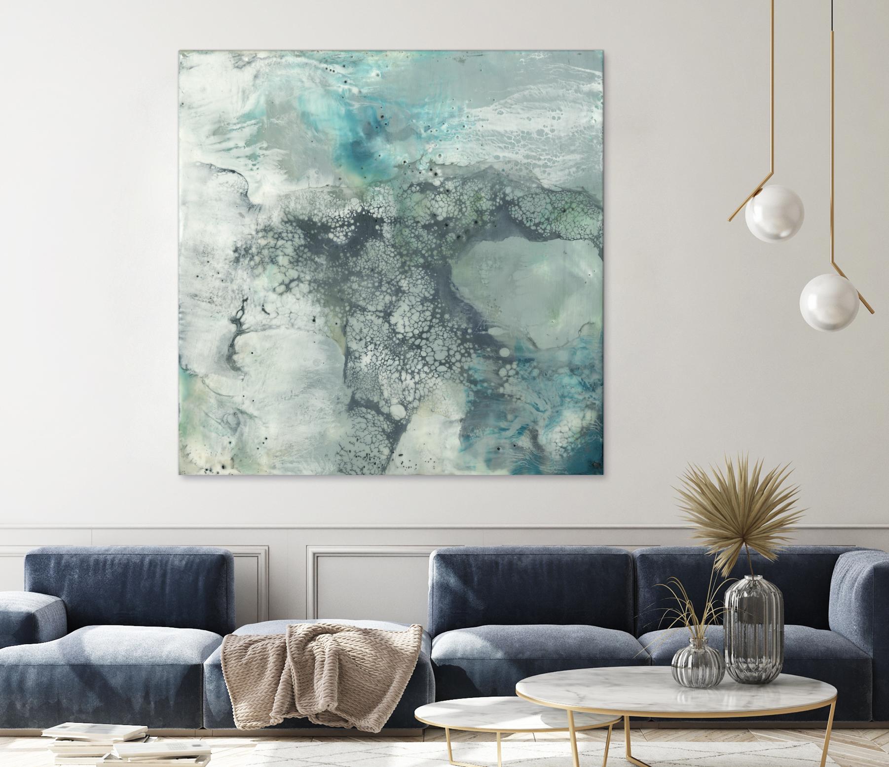 Sea Lace I by Jennifer Goldberger on GIANT ART - blue abstract