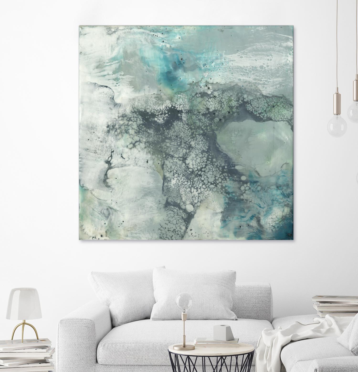 Sea Lace I by Jennifer Goldberger on GIANT ART - blue abstract