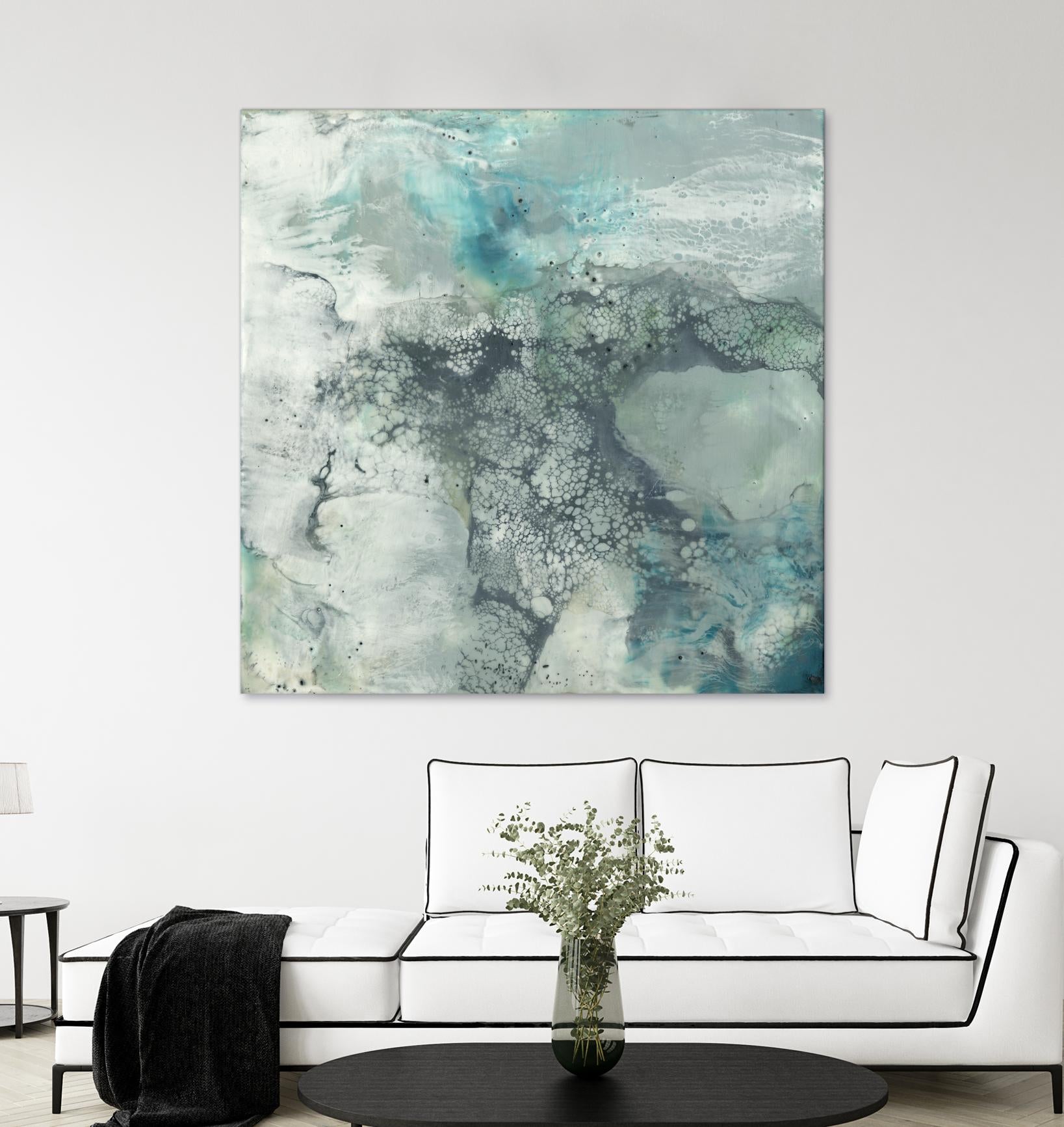 Sea Lace I by Jennifer Goldberger on GIANT ART - blue abstract