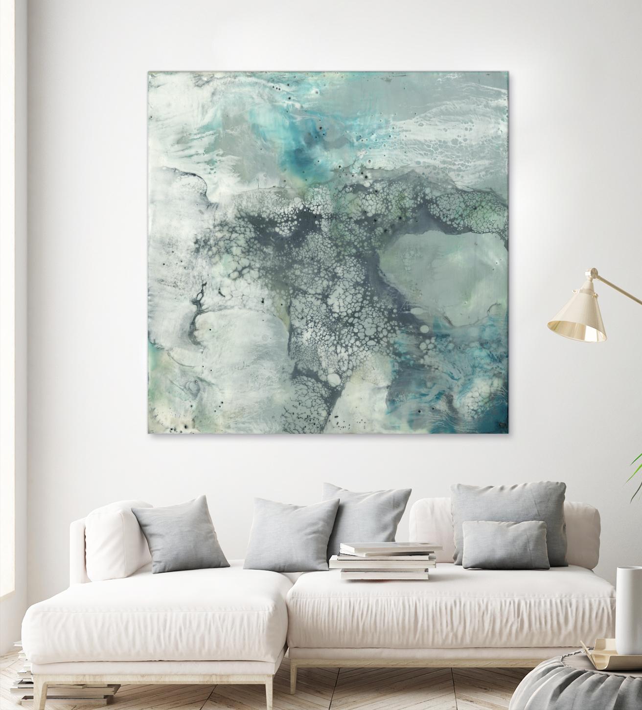 Sea Lace I by Jennifer Goldberger on GIANT ART - blue abstract