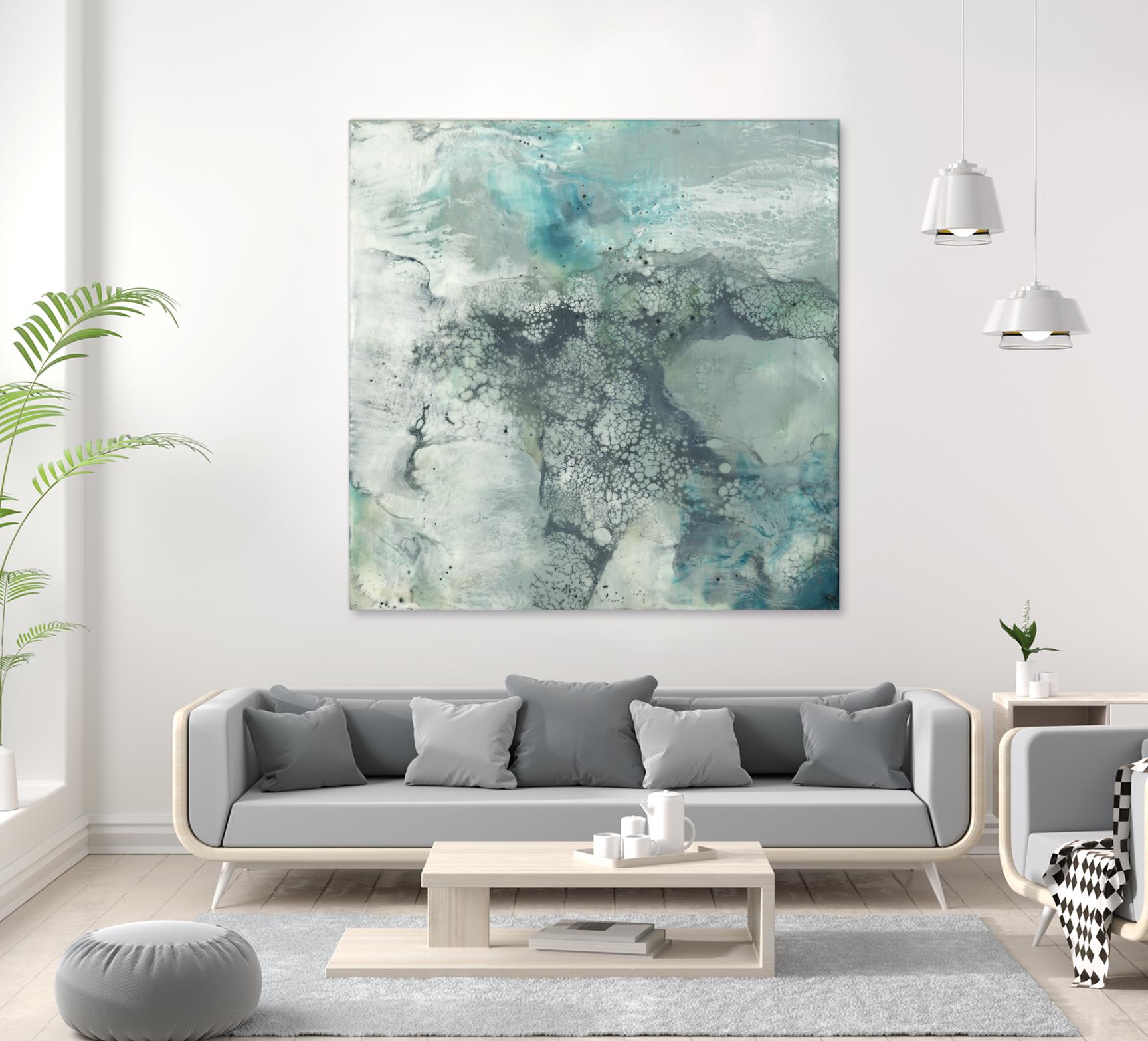 Sea Lace I by Jennifer Goldberger on GIANT ART - blue abstract