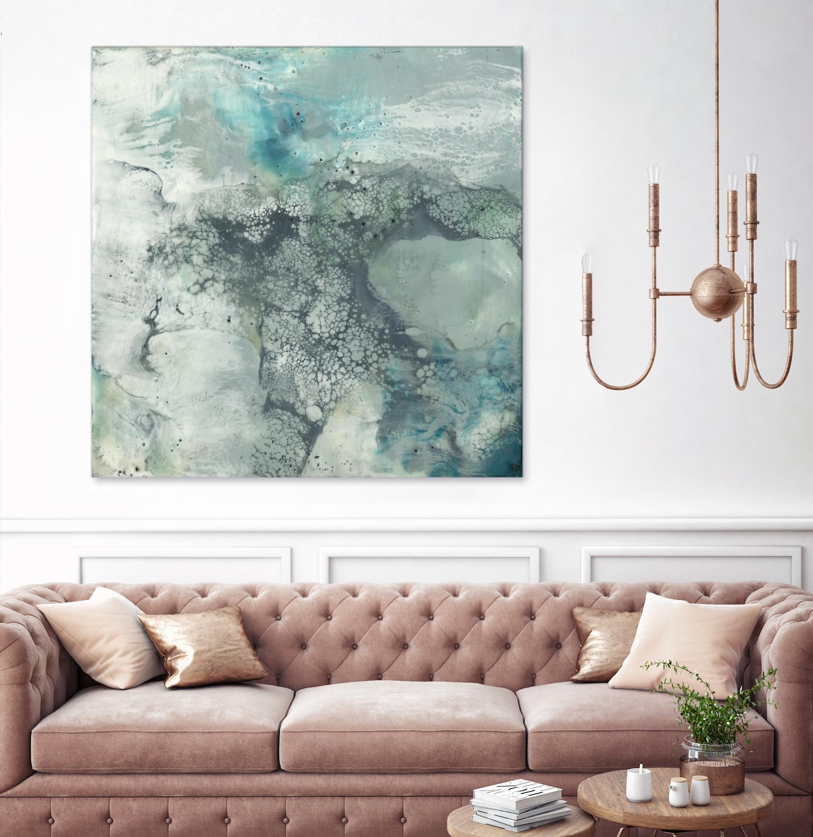 Sea Lace I by Jennifer Goldberger on GIANT ART - blue abstract