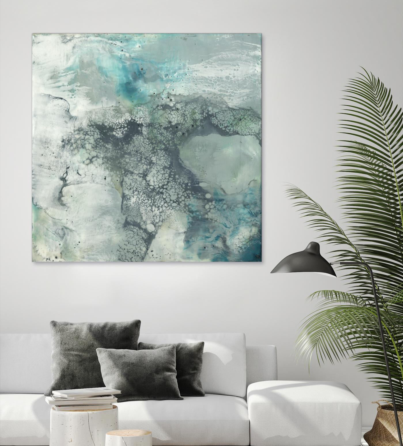 Sea Lace I by Jennifer Goldberger on GIANT ART - blue abstract