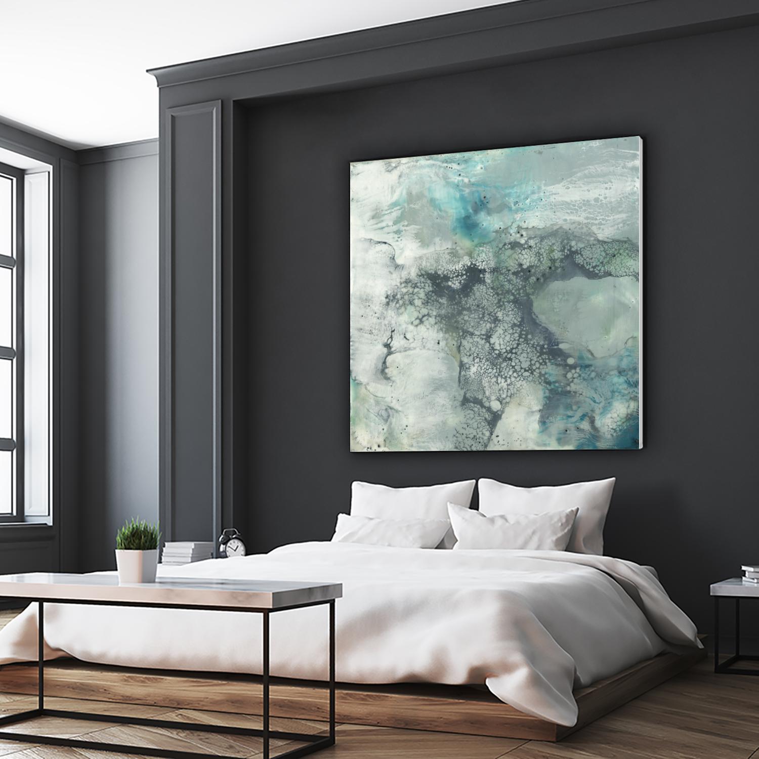 Sea Lace I by Jennifer Goldberger on GIANT ART - blue abstract