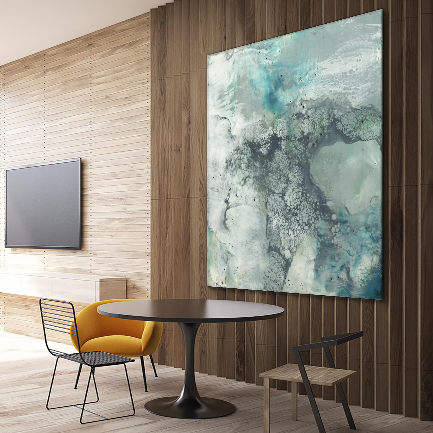 Sea Lace I by Jennifer Goldberger on GIANT ART - blue abstract