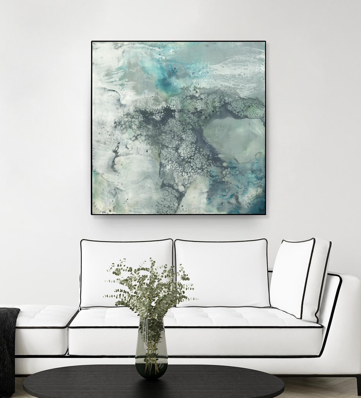 Sea Lace I by Jennifer Goldberger on GIANT ART - blue abstract