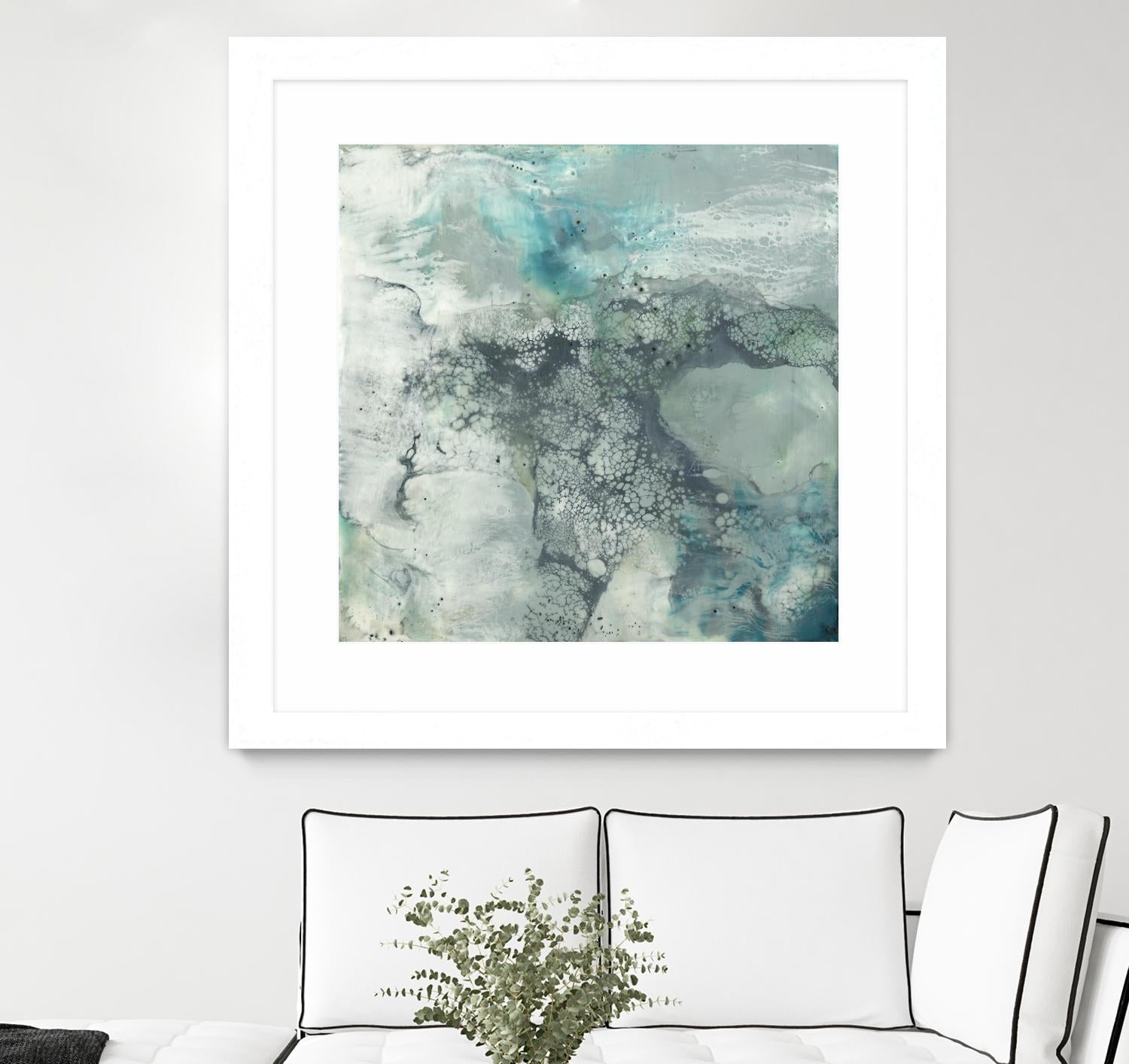 Sea Lace I by Jennifer Goldberger on GIANT ART - blue abstract