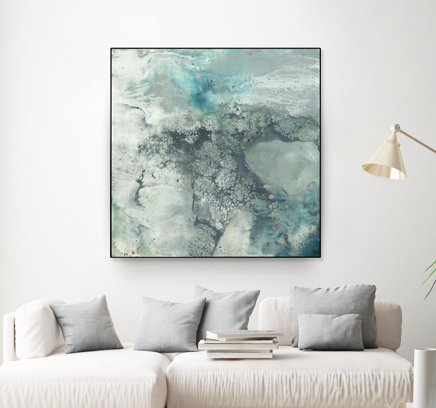 Sea Lace I by Jennifer Goldberger on GIANT ART - blue abstract