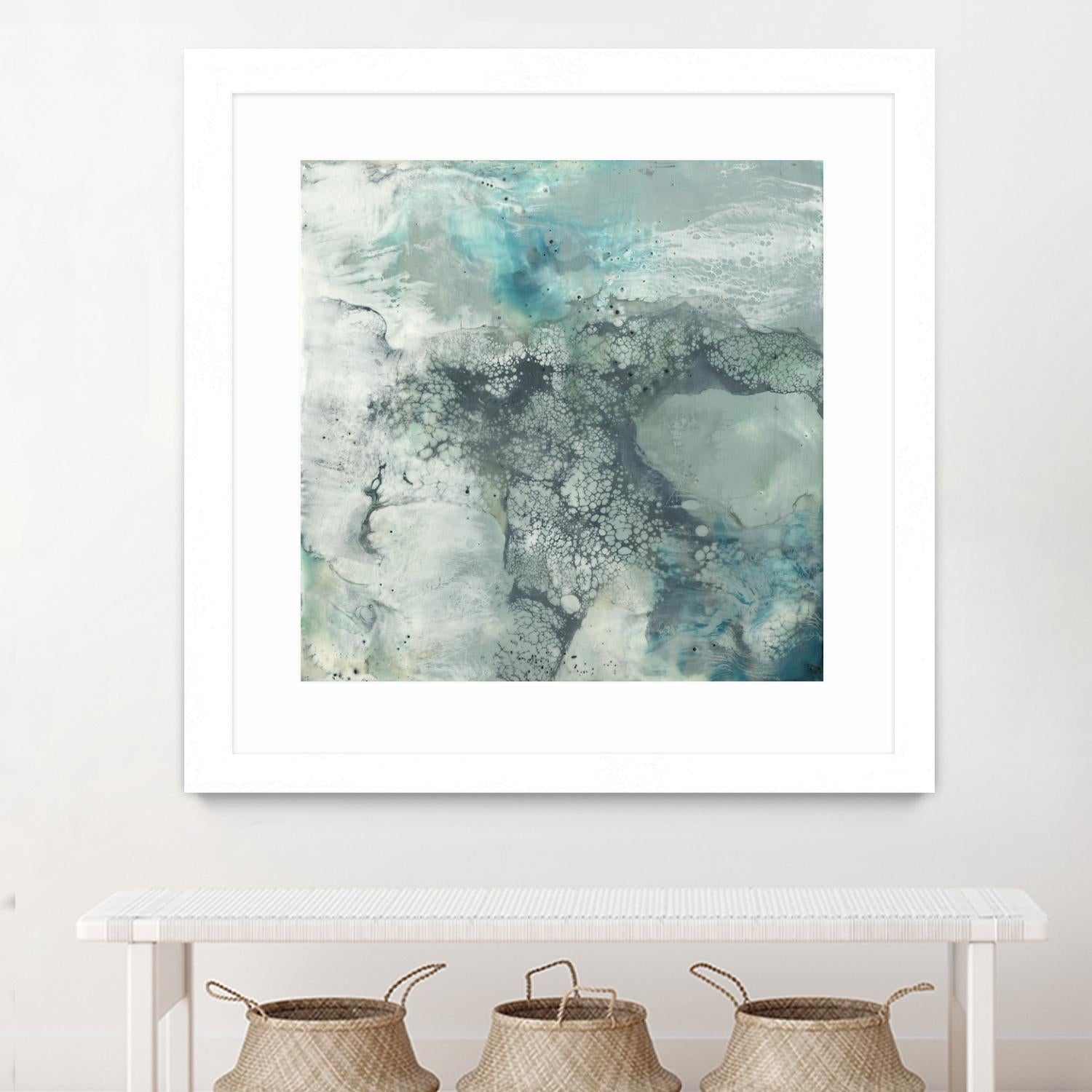 Sea Lace I by Jennifer Goldberger on GIANT ART - blue abstract