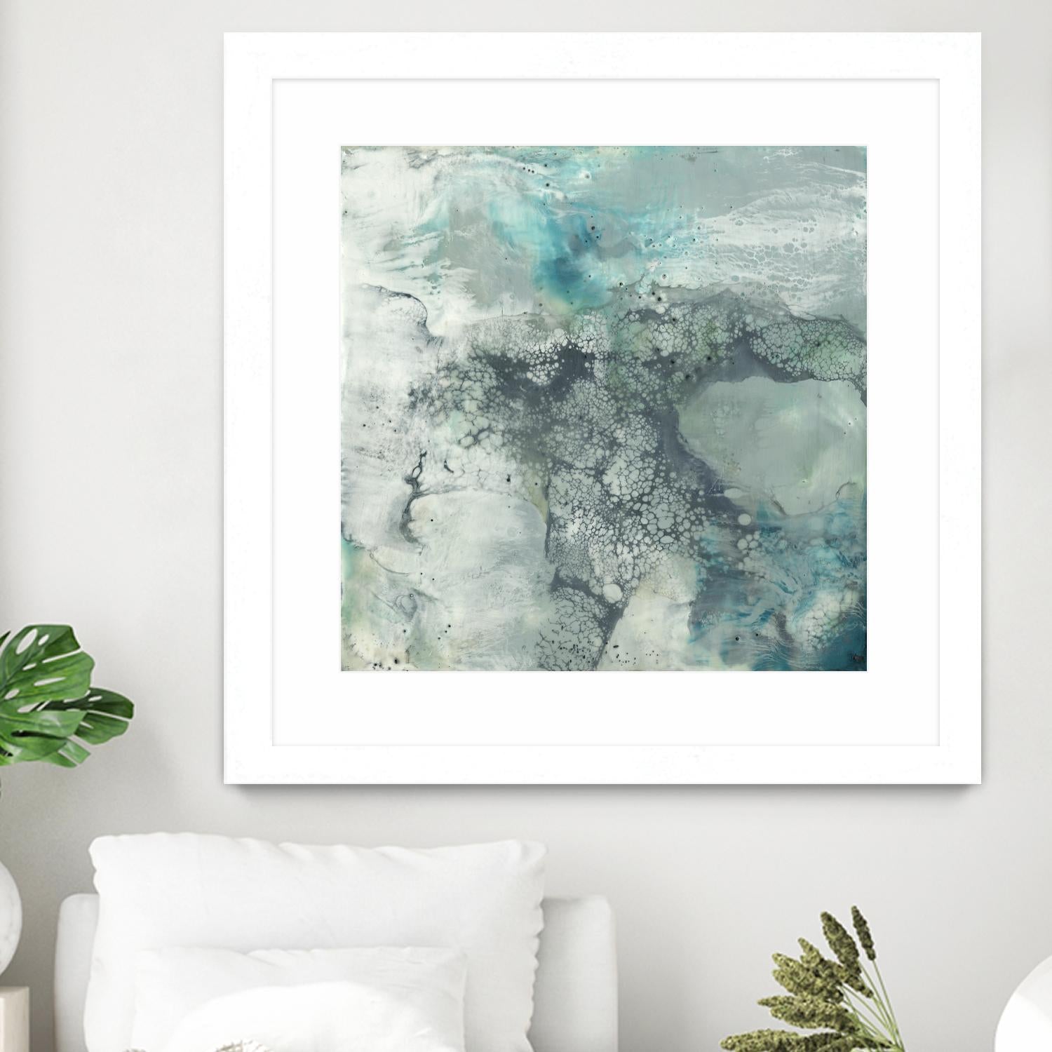 Sea Lace I by Jennifer Goldberger on GIANT ART - blue abstract