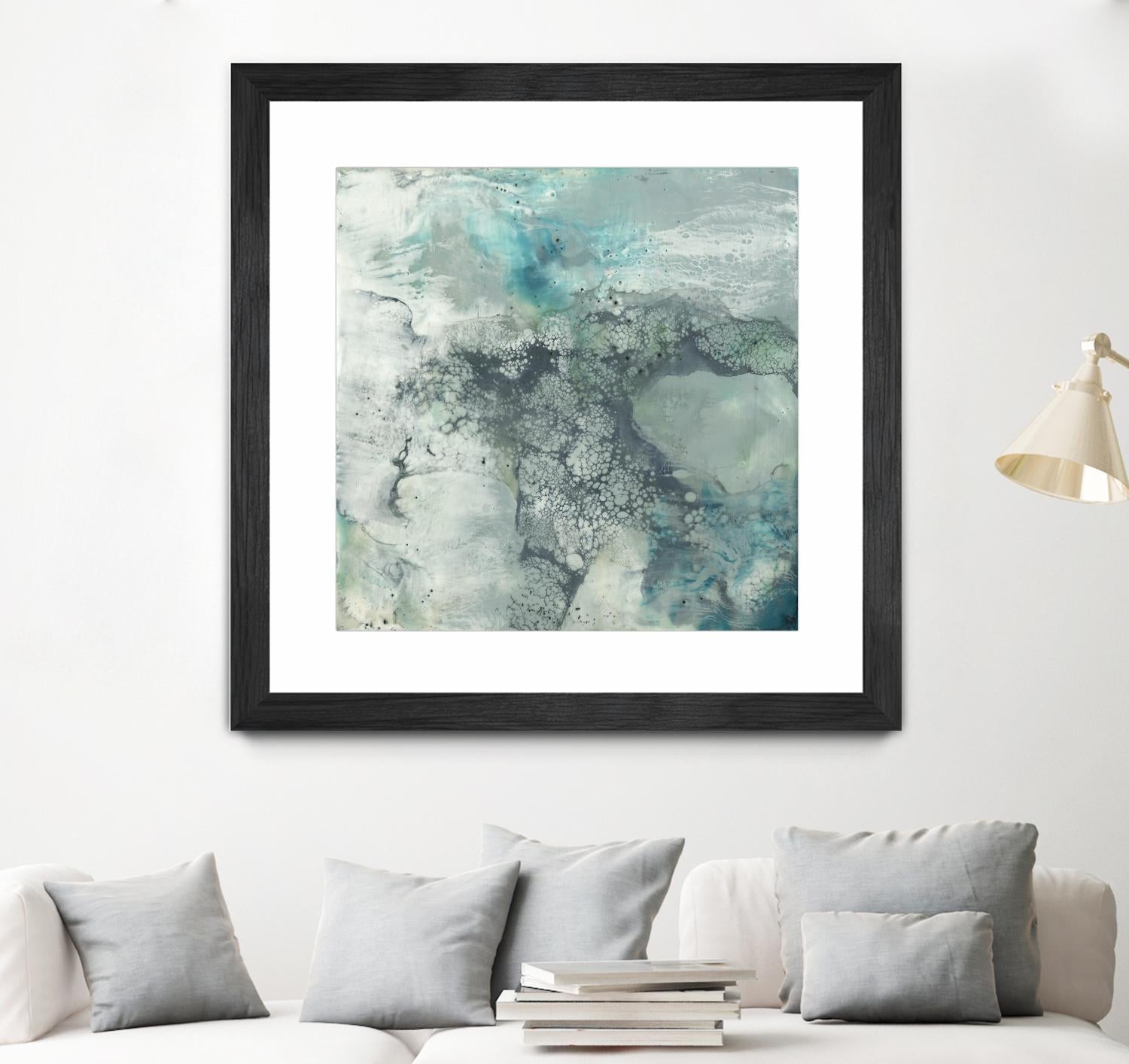 Sea Lace I by Jennifer Goldberger on GIANT ART - blue abstract