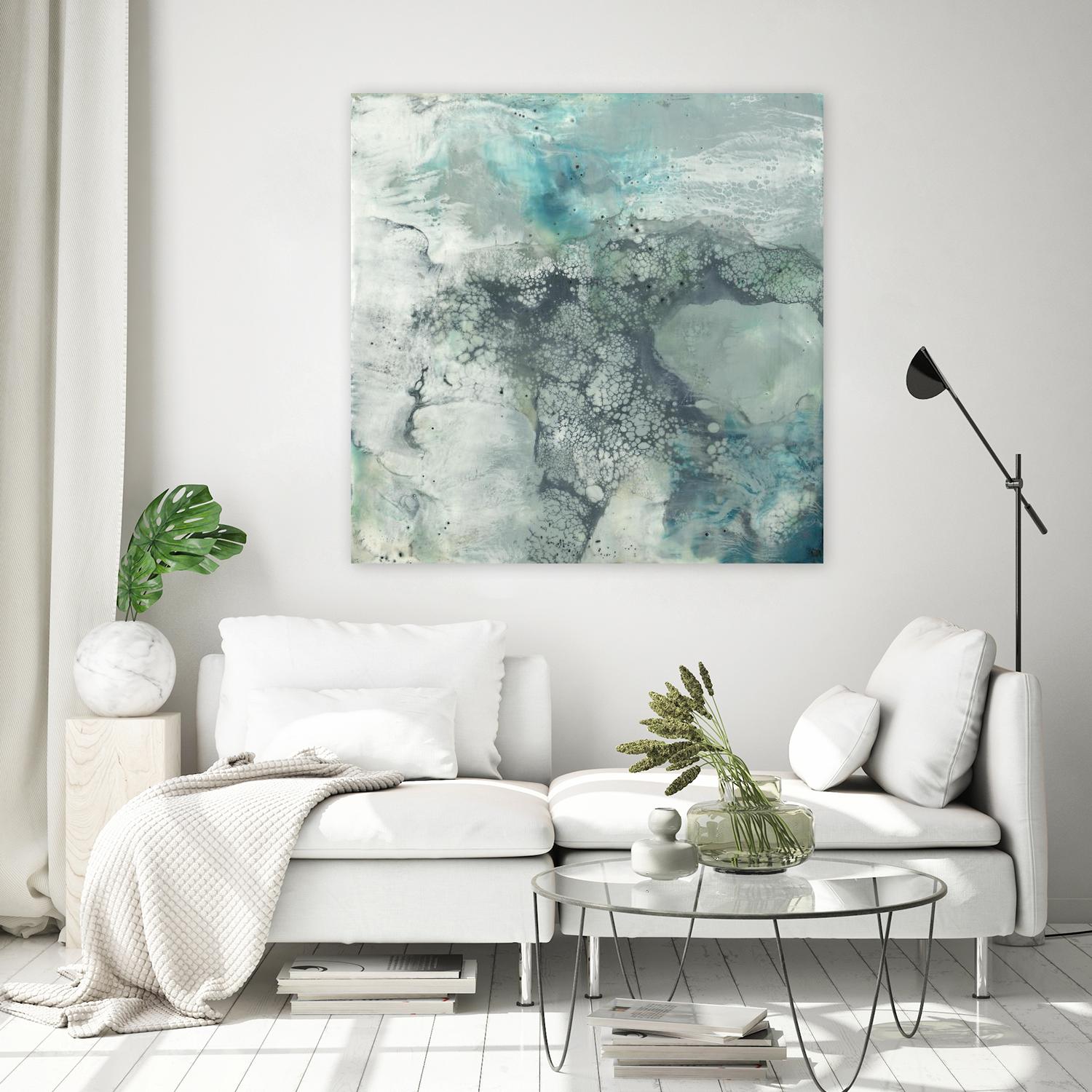 Sea Lace I by Jennifer Goldberger on GIANT ART - blue abstract