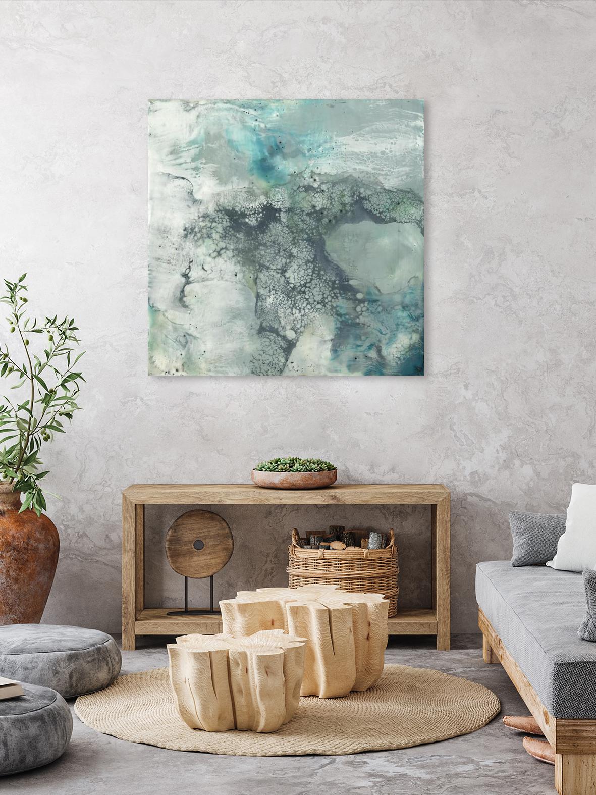 Sea Lace I by Jennifer Goldberger on GIANT ART - blue abstract