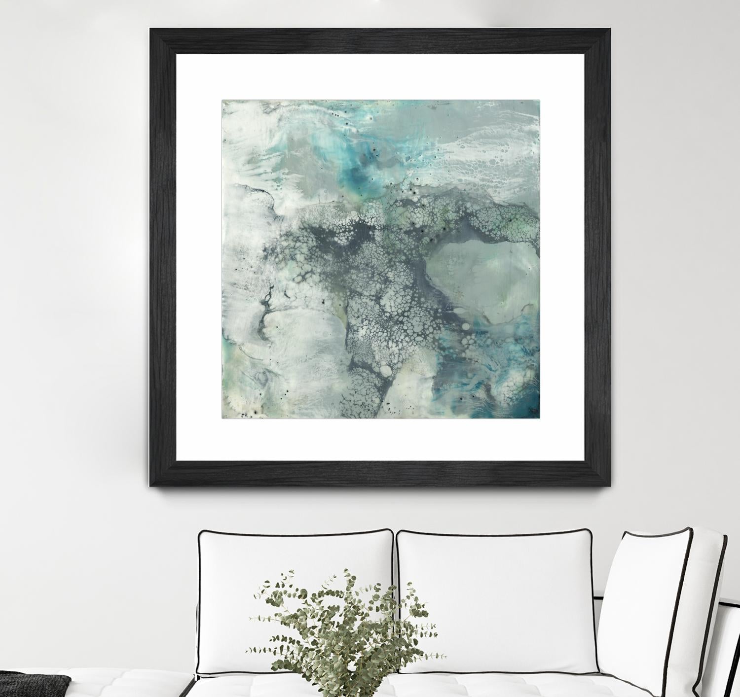 Sea Lace I by Jennifer Goldberger on GIANT ART - blue abstract