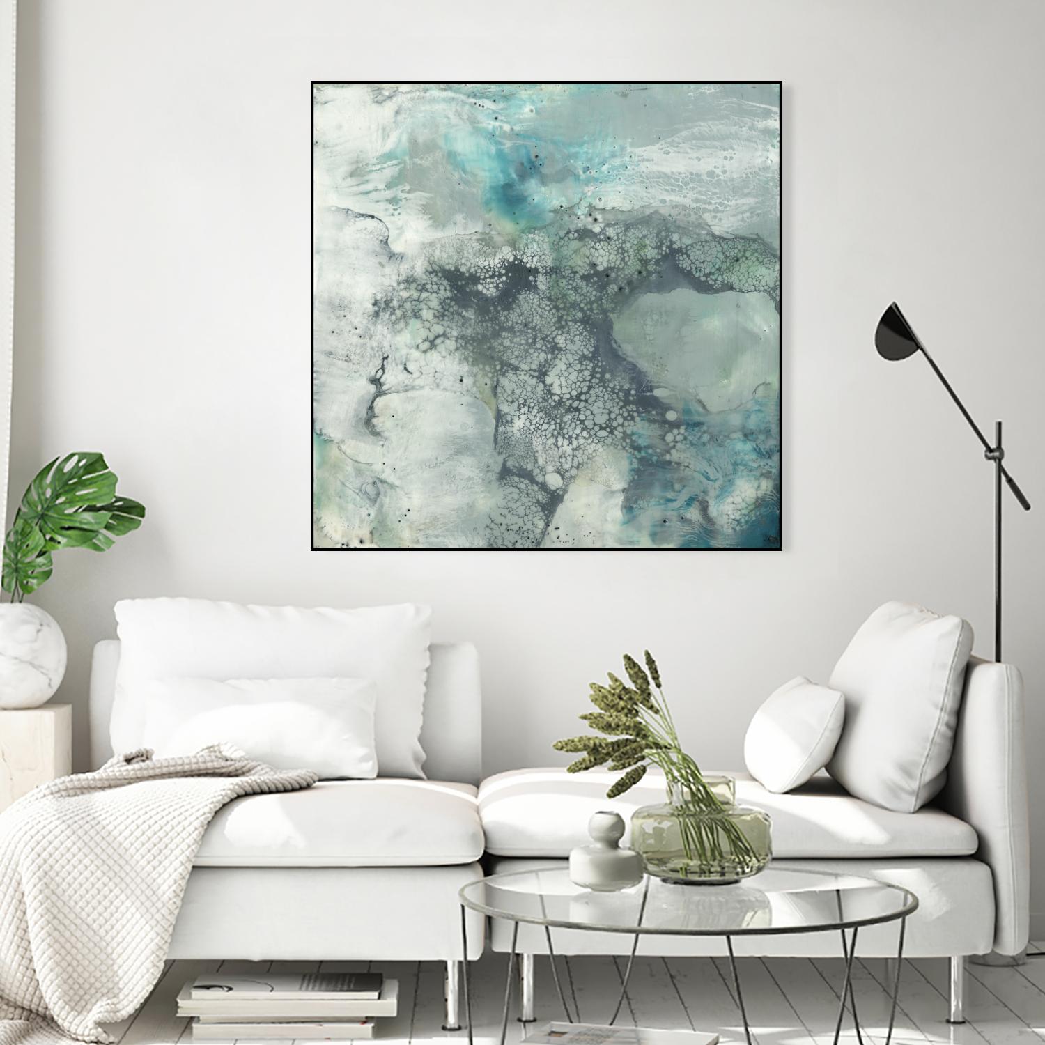 Sea Lace I by Jennifer Goldberger on GIANT ART - blue abstract