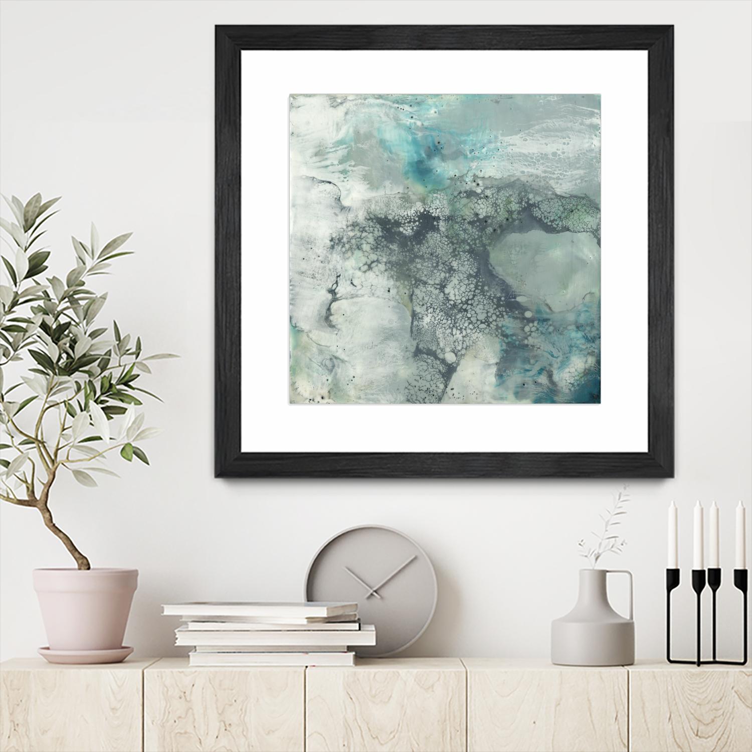 Sea Lace I by Jennifer Goldberger on GIANT ART - blue abstract