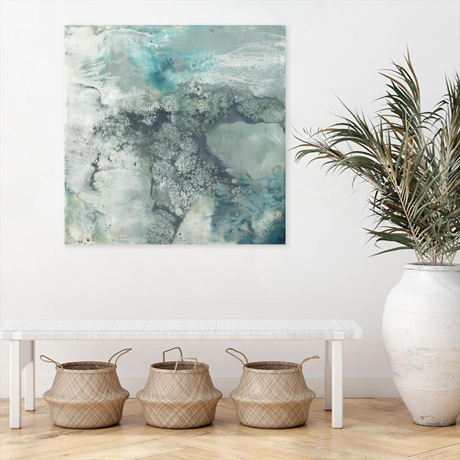 Sea Lace I by Jennifer Goldberger on GIANT ART - blue abstract