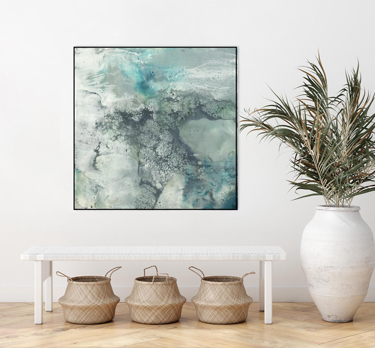 Sea Lace I by Jennifer Goldberger on GIANT ART - blue abstract