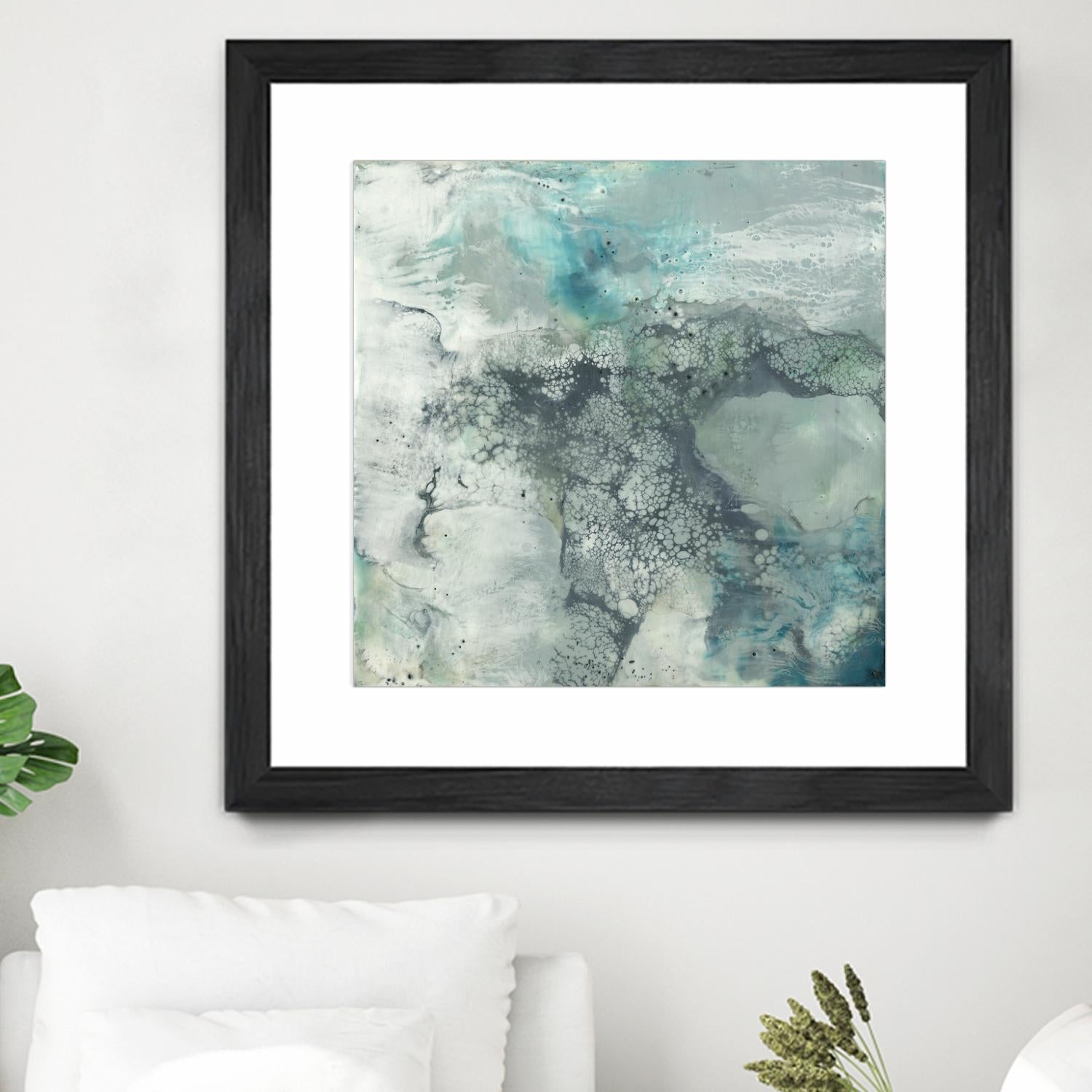 Sea Lace I by Jennifer Goldberger on GIANT ART - blue abstract