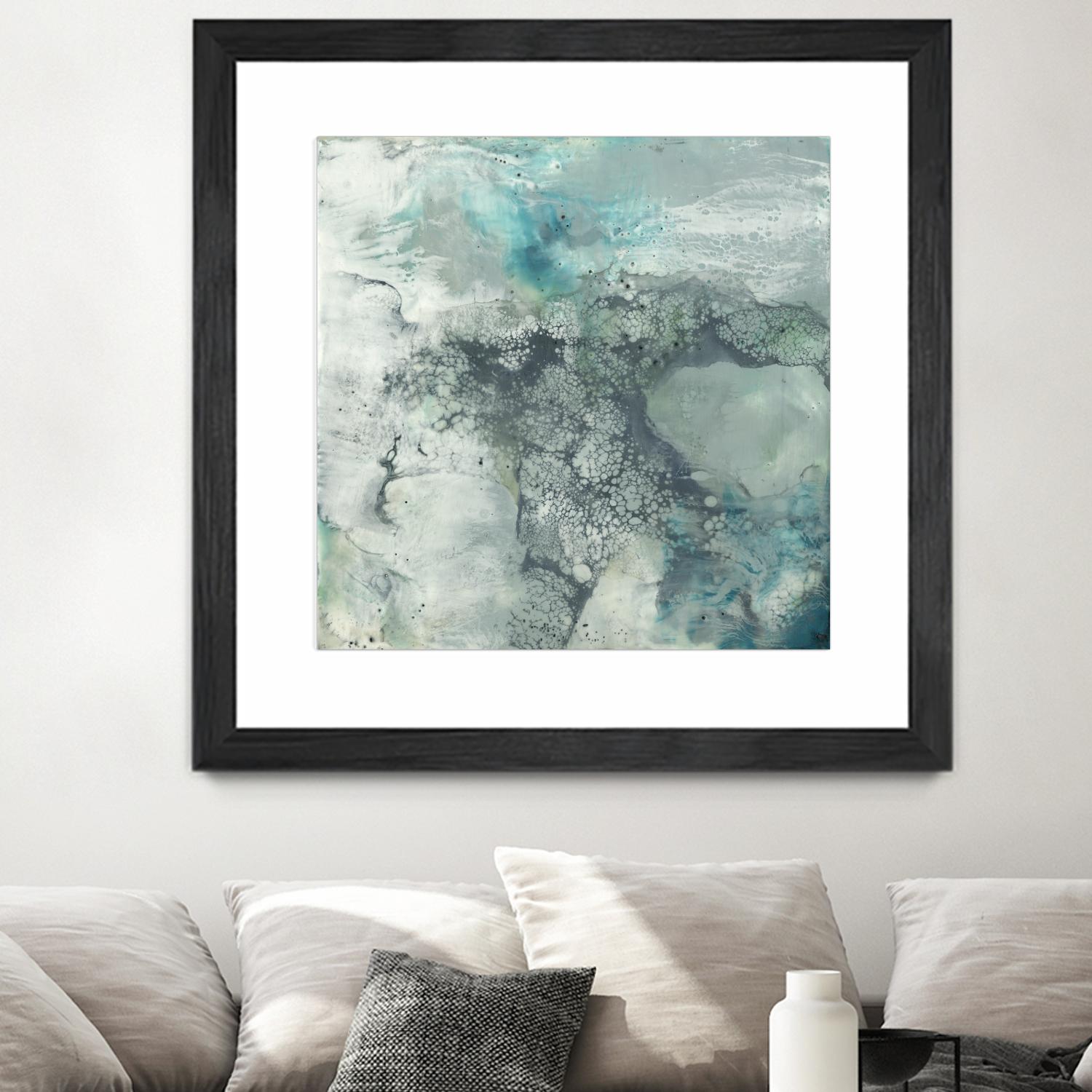 Sea Lace I by Jennifer Goldberger on GIANT ART - blue abstract