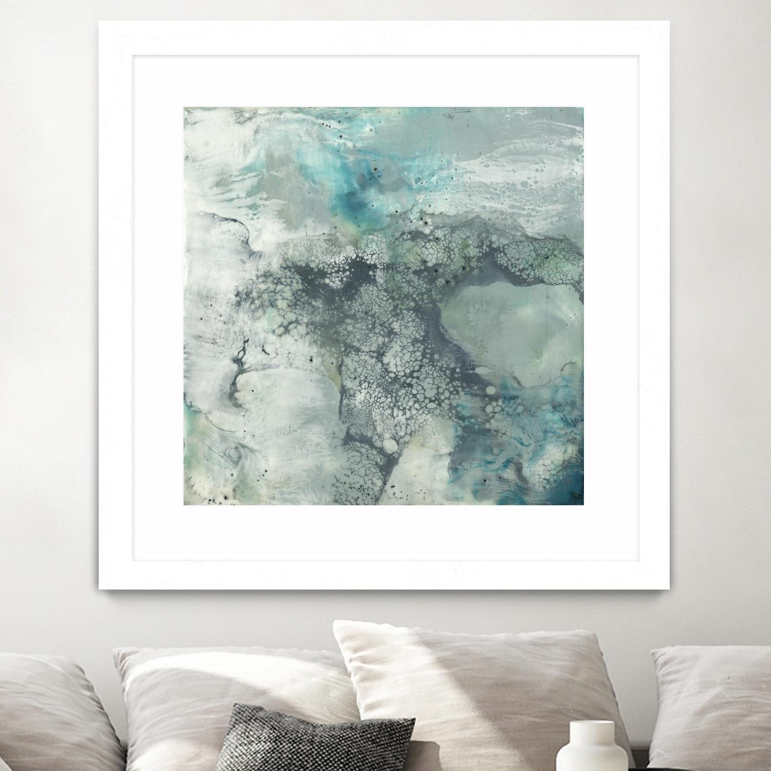 Sea Lace I by Jennifer Goldberger on GIANT ART - blue abstract