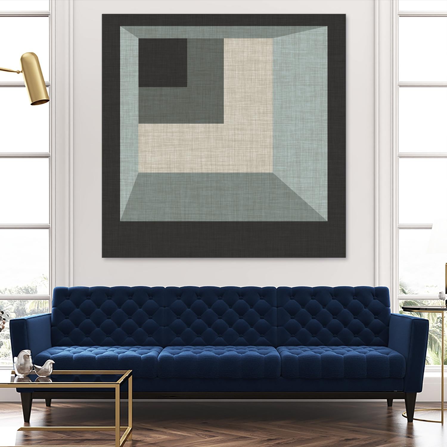 Geometric Perspective I by June Erica Vess on GIANT ART - green abstract